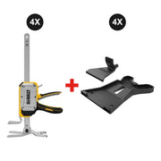 DeWALT DWHT83550 ToughSeries Construction Jack 4-Pack with (4) DWHTPAD Pad Accessory Packs (DWHT83550-4x-DWHTPAD-4x)