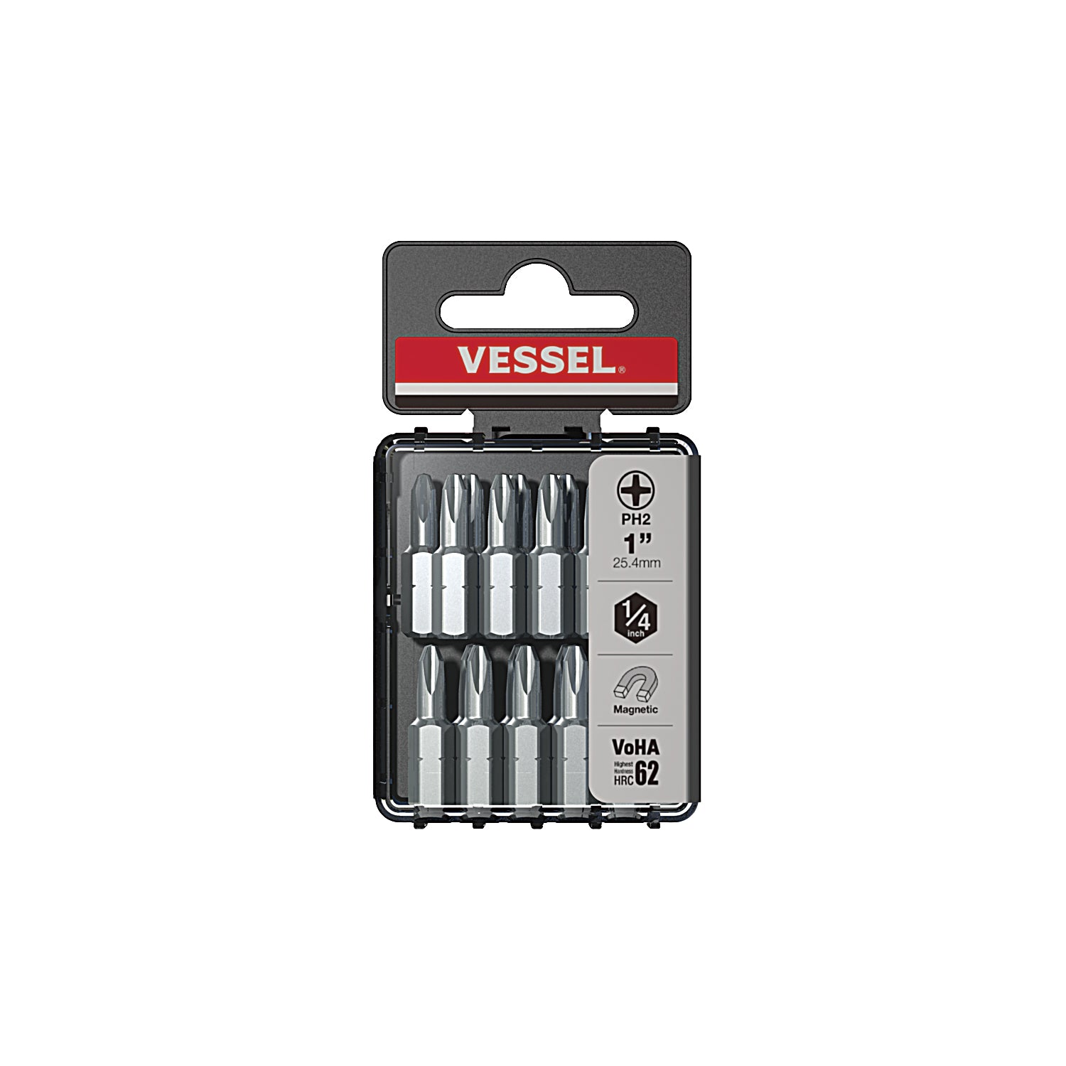 VESSEL DRYWALLER Insert Bit PH2 x 25.4mm 20pcs No.DWPH2254P20T