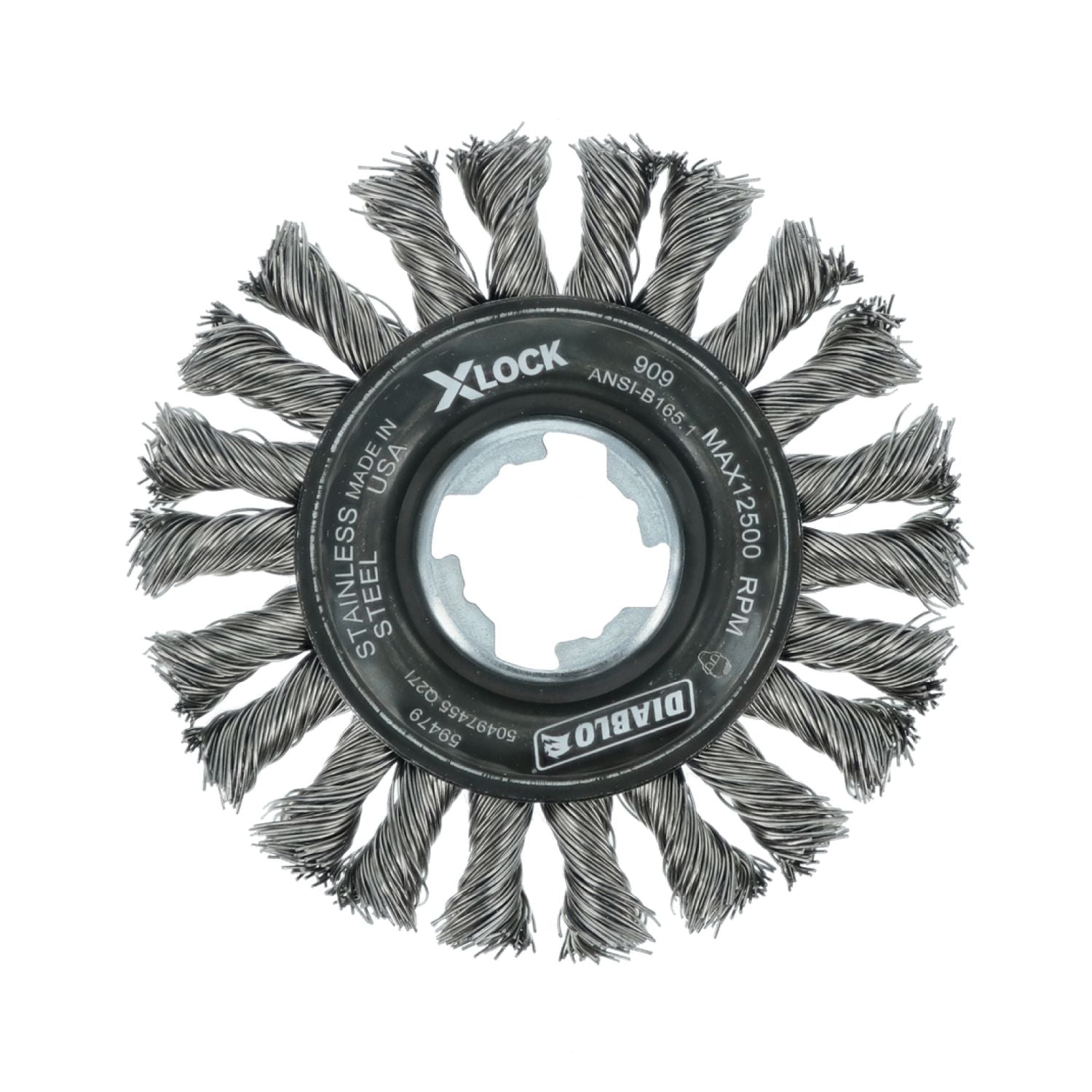 Diablo DWW400XFCS01F 4 Inch X-LOCK Stainless Steel Full Cable Twist Wheel