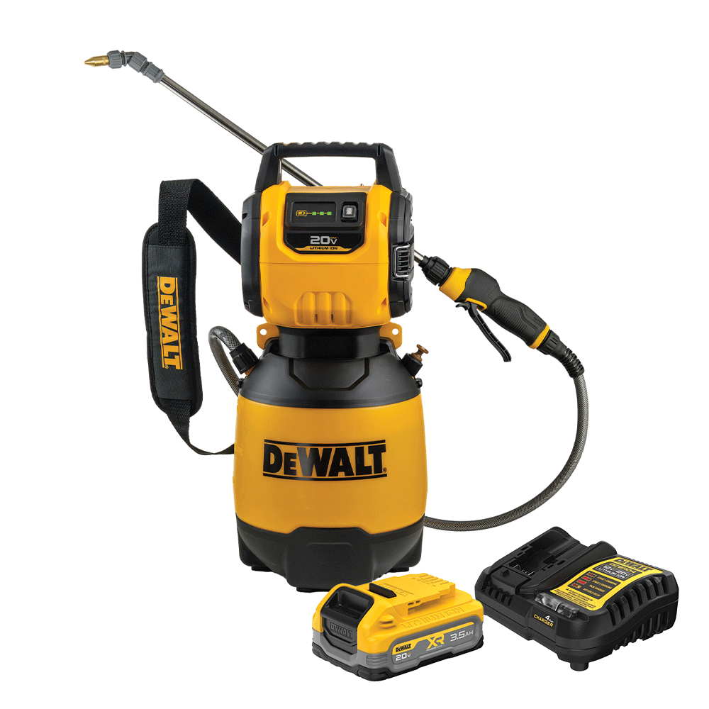 DeWALT 2‑Gallon 20V MAX Compressed Air Sprayer w/ 3.5Ah POWERSTACK Battery & Charger Starter Kit