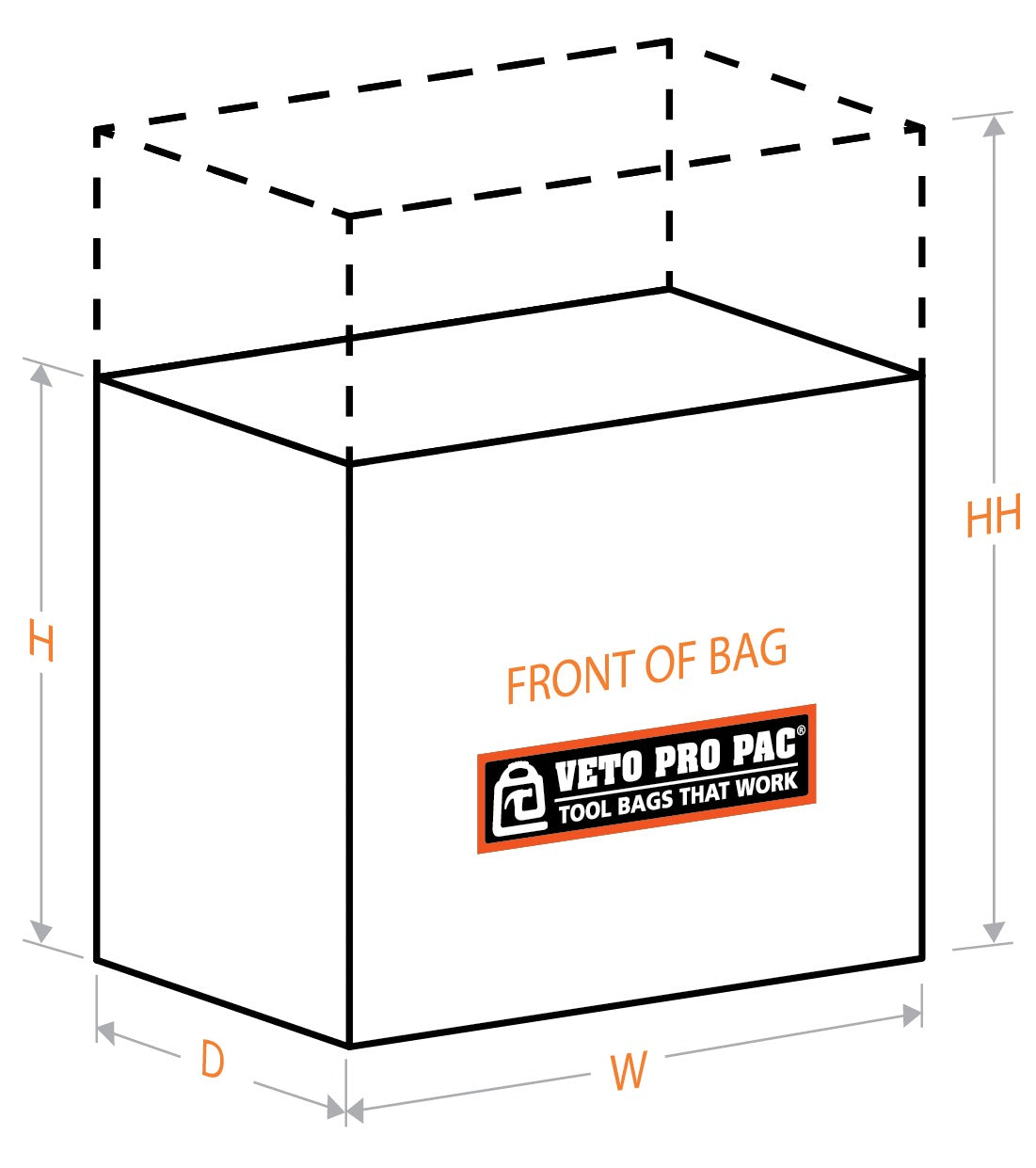 Veto Pro Pac UB1B Small Compact Utility Tool Bag