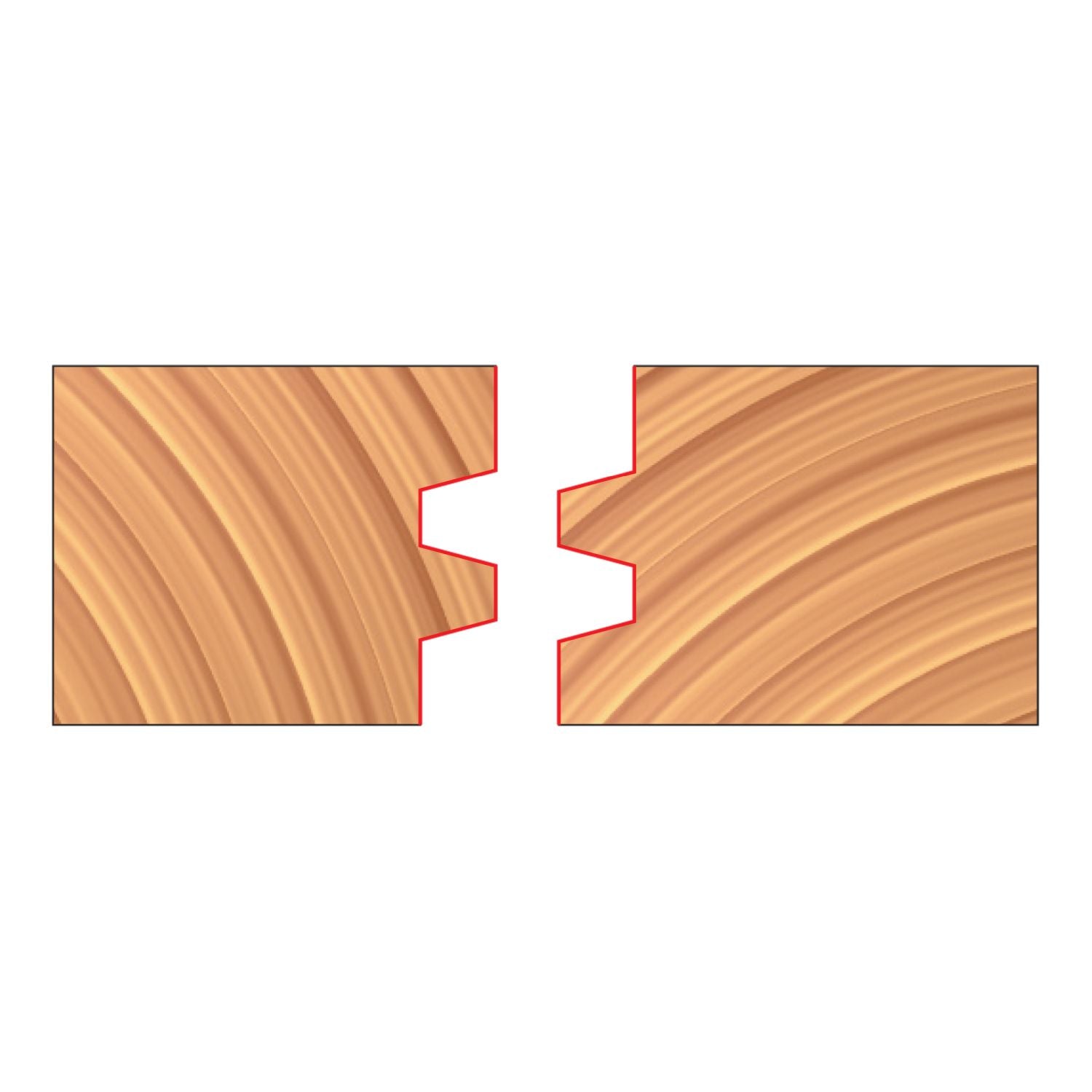 Freud EC031-IC 2-7/8 in. x 1-17/64 in. x 3/4 in. Reversible Glue Joint Cutters
