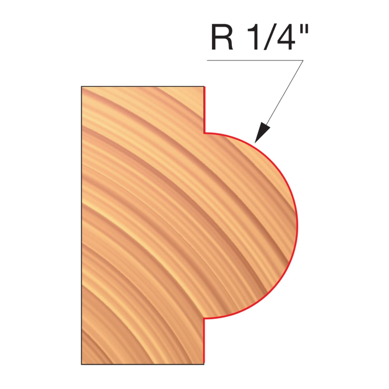 Freud EC122-IC 2-7/8 in. x 15/16 in. x 3/4 in. Concave Radius Cutters