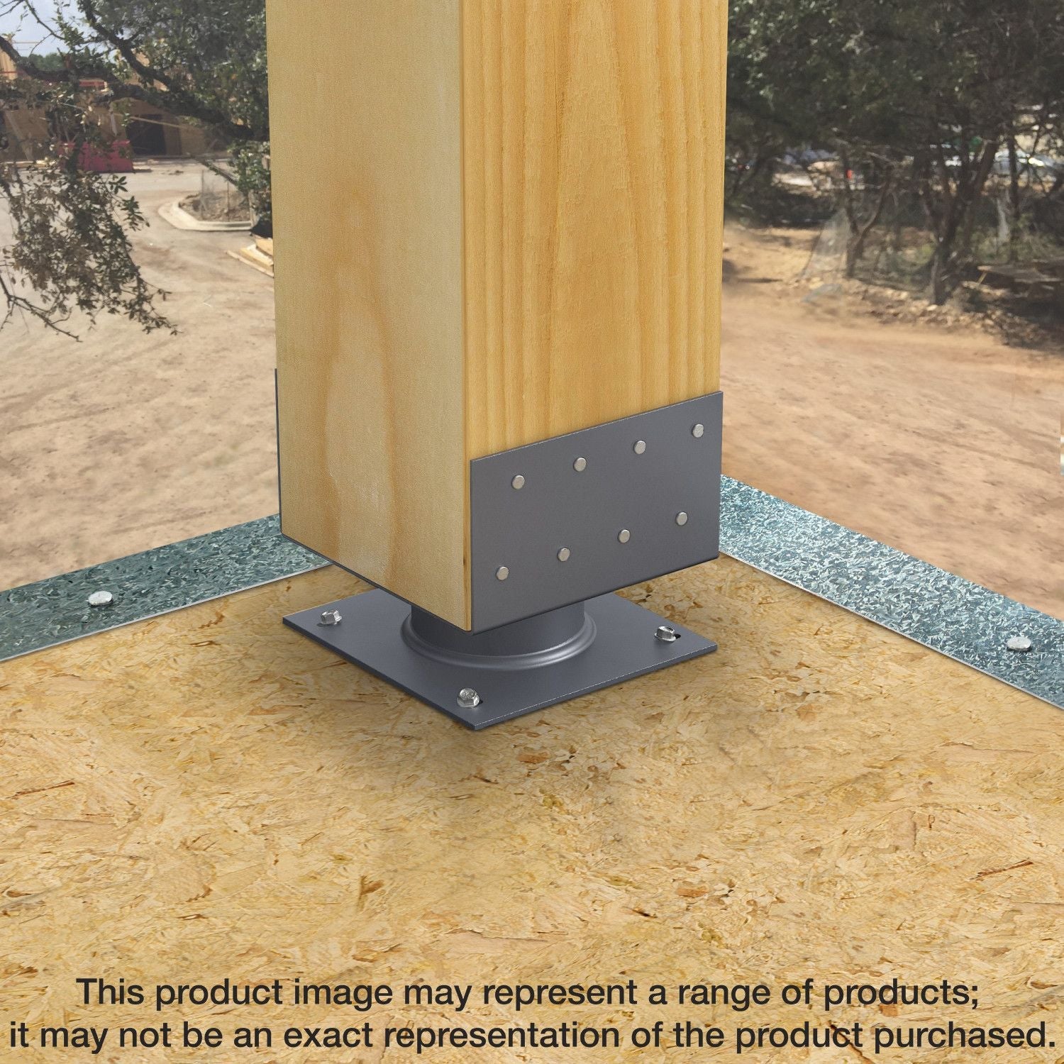Simpson Strong-Tie ECB66HDG ECB Hot-Dip Galvanized 2-in. Standoff Elevated Column Base for 6x6