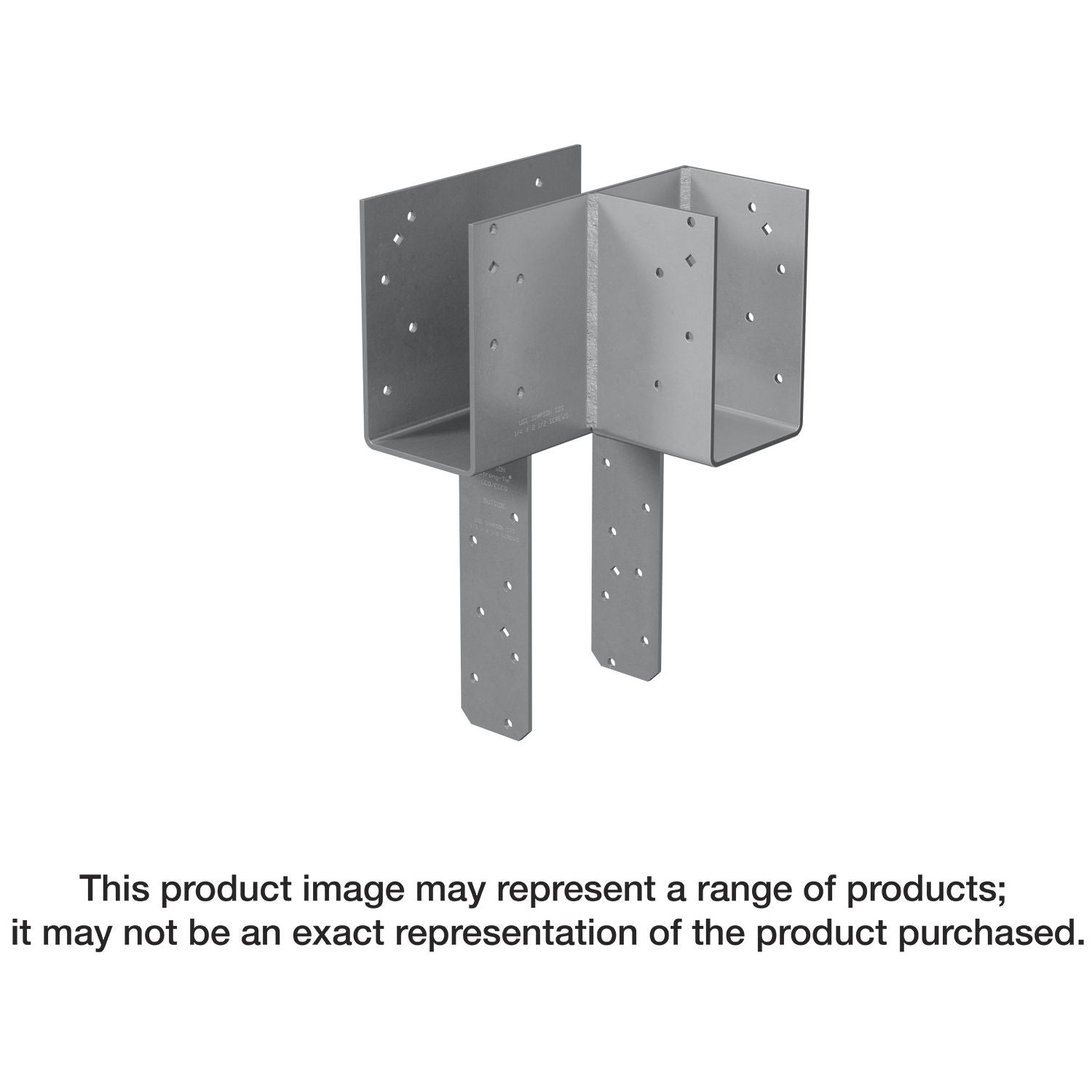 Simpson Strong-Tie ECCLRQ3.25-6SDS ECCLLQ L-Shape End Column Cap for 3-1/4-in. Beams, 6x Post w/ SDS Screws, Skewed Right