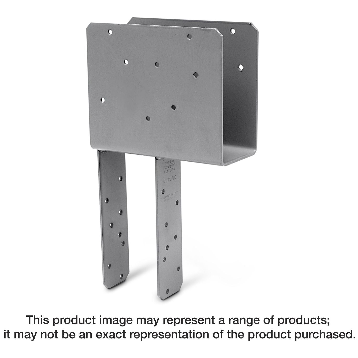 Simpson Strong-Tie ECCQ44SDS2.5-R ECCQ End Column Cap for 4x Beam, 4x Post, with Strong-Drive SDS Screws