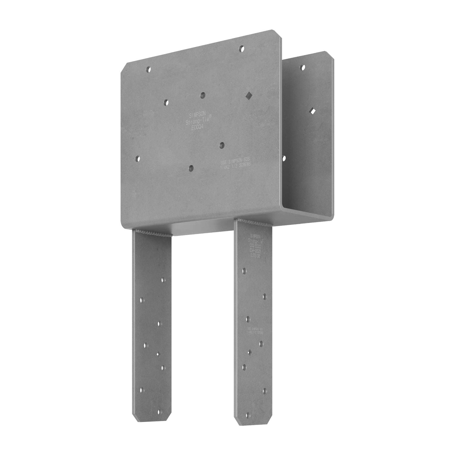 Simpson Strong-Tie ECCQ46SDS2.5-R ECCQ End Column Cap for 4x Beam, 6x Post, with Strong-Drive SDS Screws
