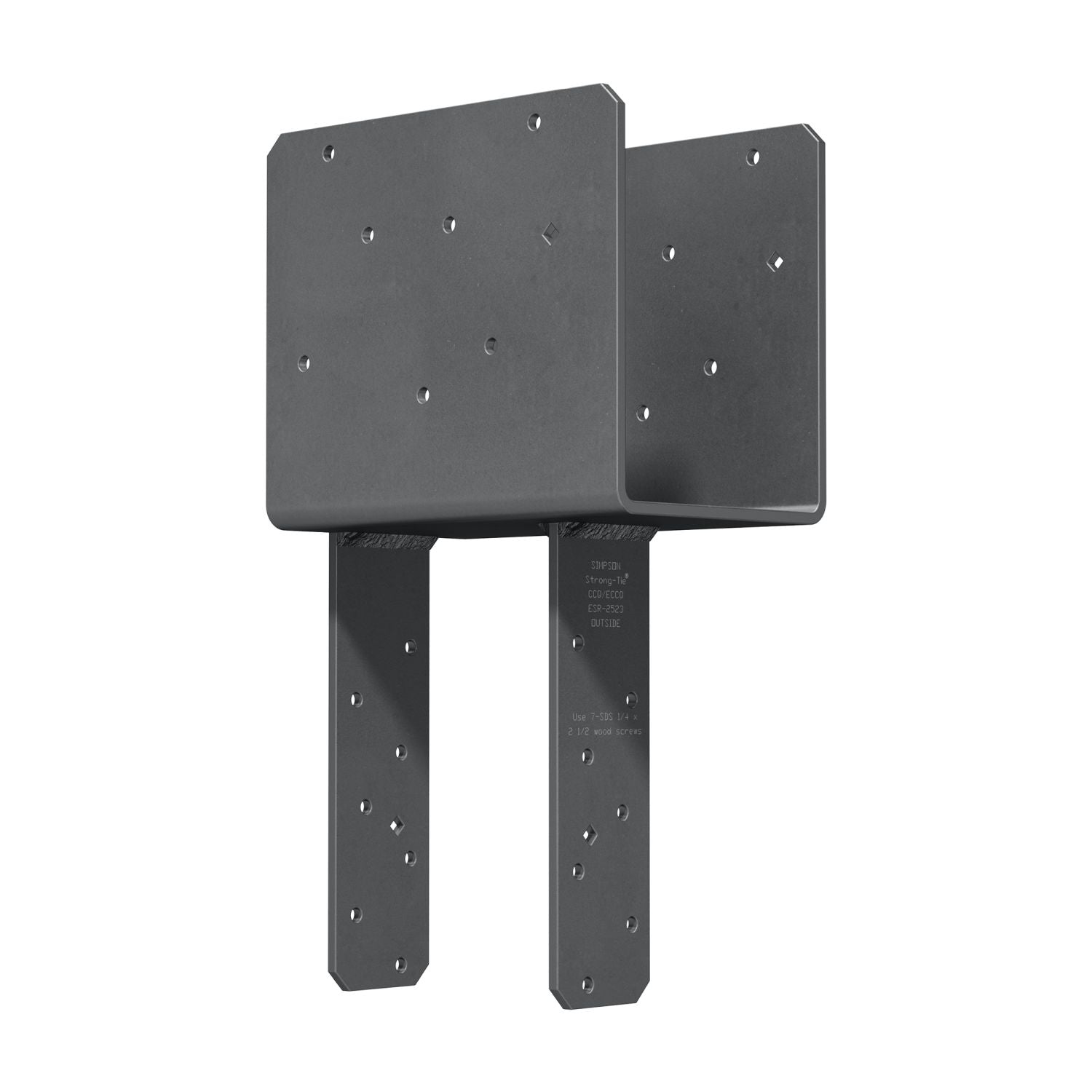 Simpson Strong-Tie ECCQ5-6SDS2.5 ECCQ End Column Cap for 5-1/8-in. Beam, 6x Post, with Strong-Drive SDS Screws