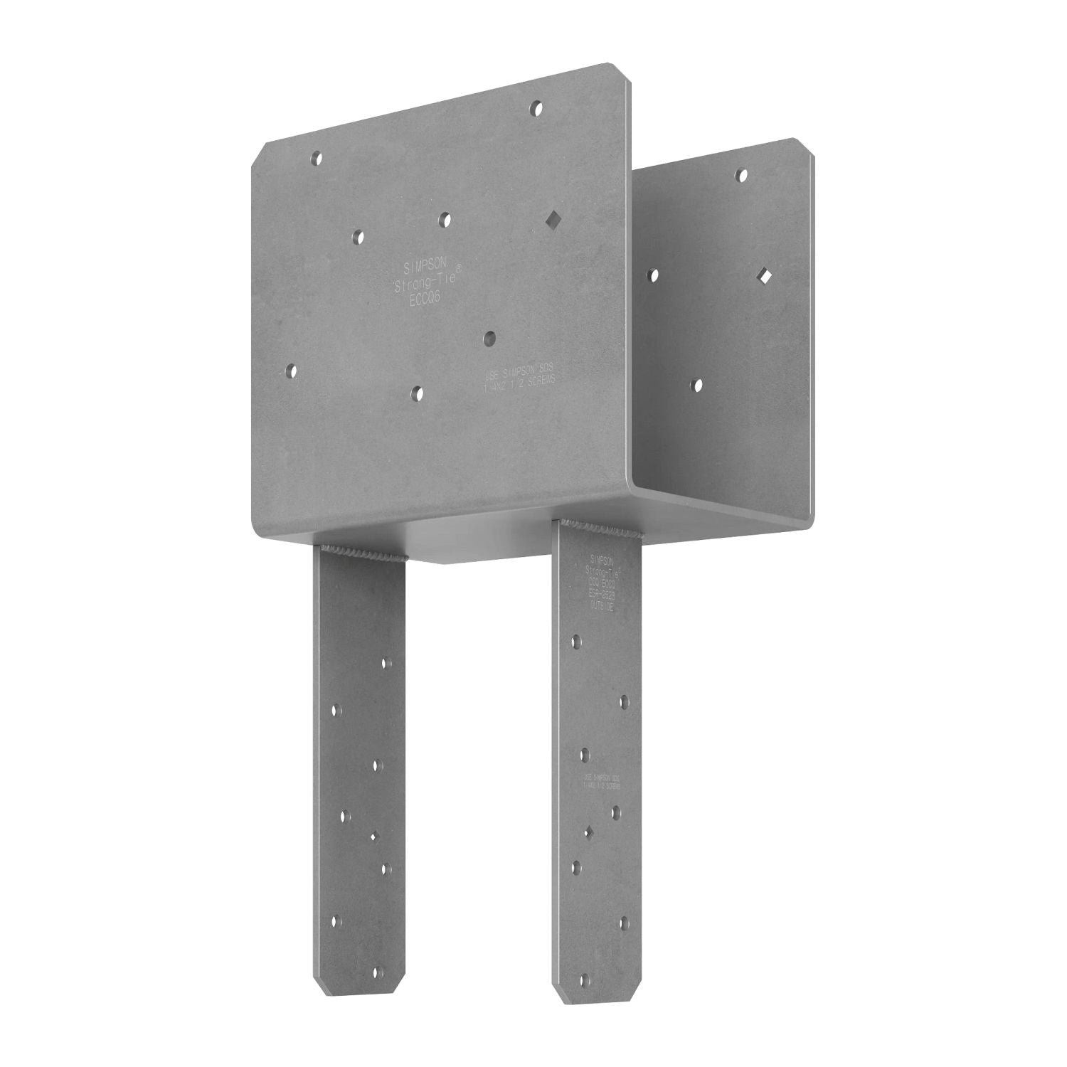 Simpson Strong-Tie ECCQ66SDS2.5-R ECCQ End Column Cap for 6x Beam, 6x Post, with Strong-Drive SDS Screws