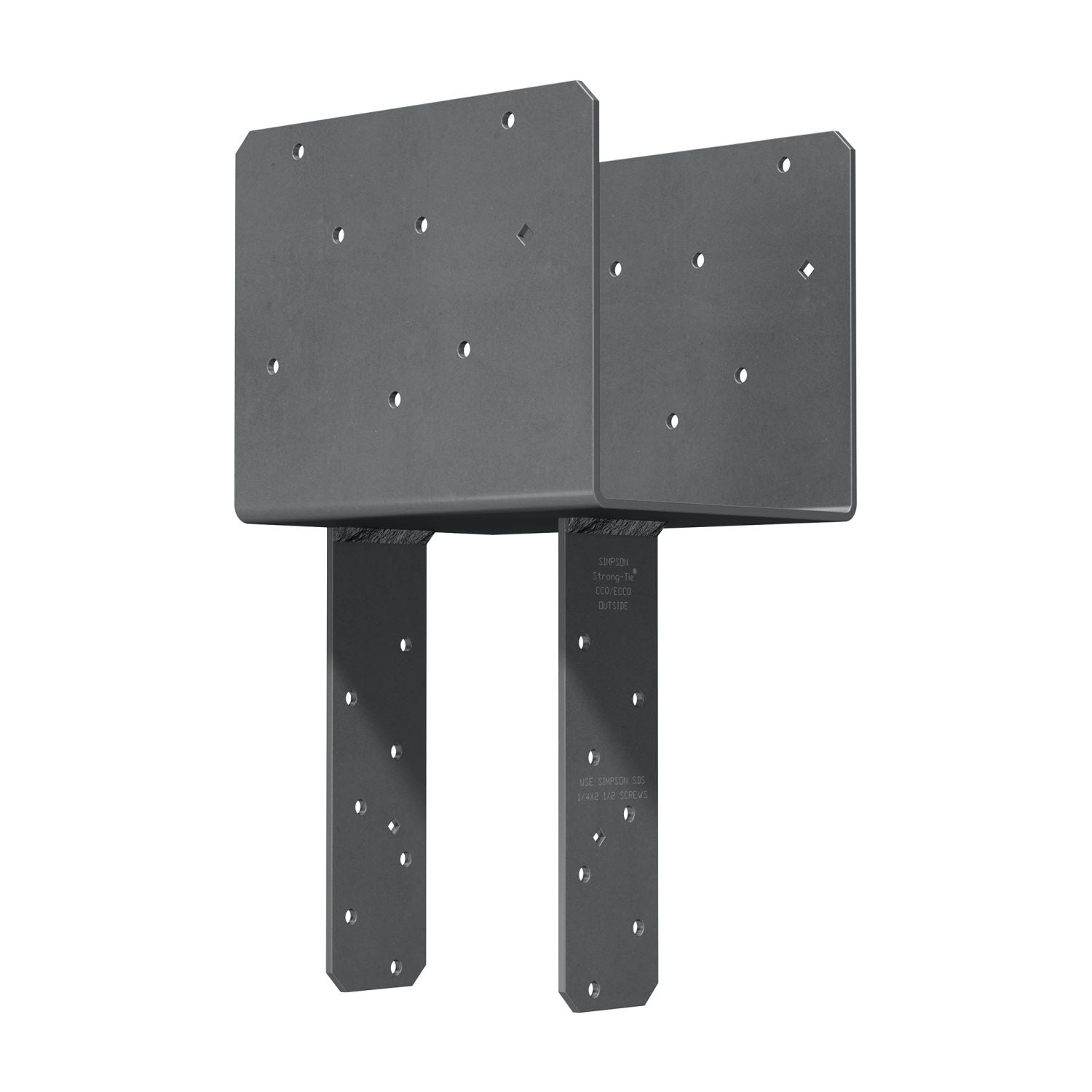 Simpson Strong-Tie ECCQ7.1-6SDS2.5 ECCQ End Column Cap for 7-in. Beam, 6x Post, with Strong-Drive SDS Screws