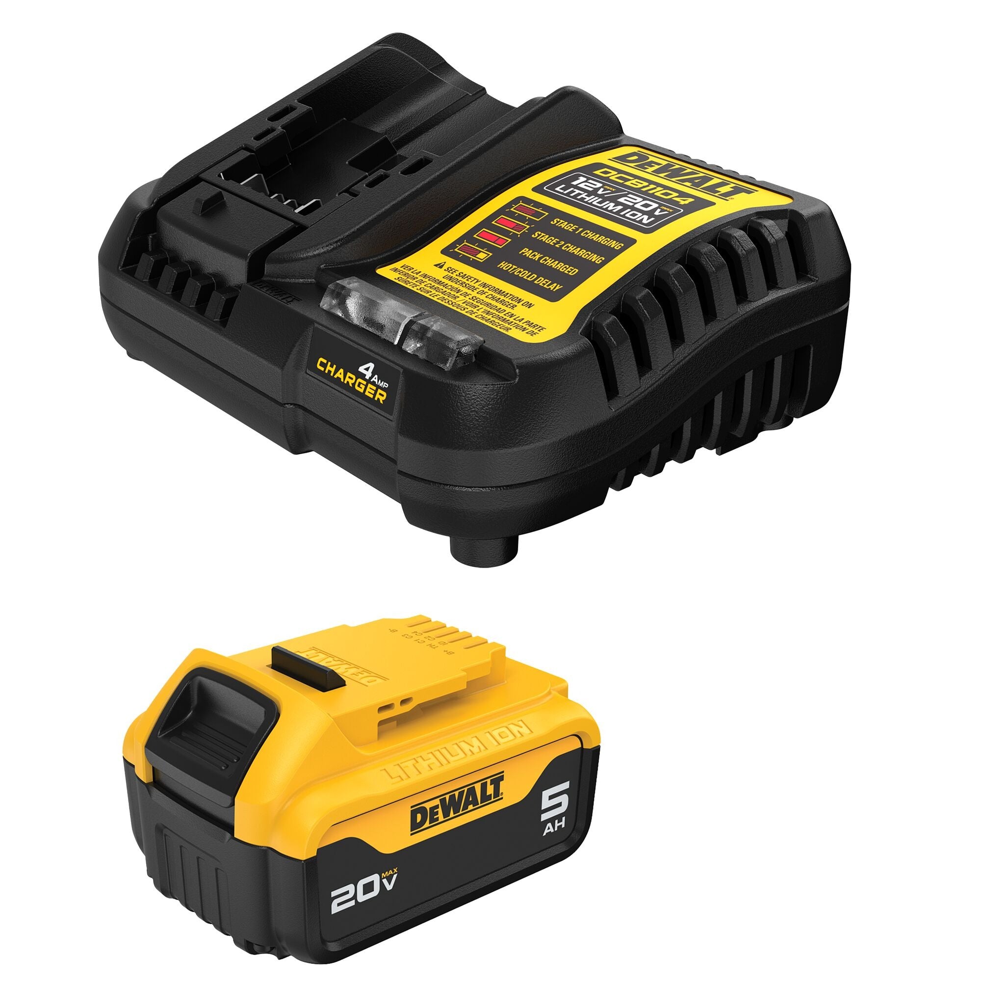 DeWalt DCB205C 20V MAX XR 5.0Ah Battery & Charger Starter Kit