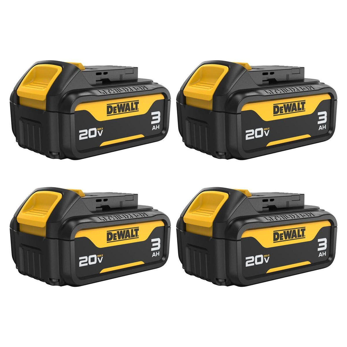 4x Akku 12,0Ah Für Dewalt DCB200 18V/20V Max XR – Lithium-Ionen Ersatzakku DCB184
