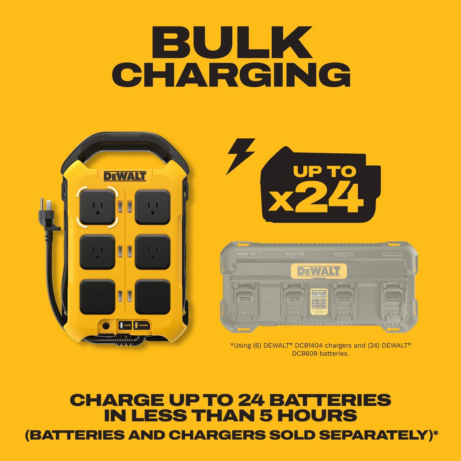 DeWALT DCBPC1615 15-Amp 6-Outlet Multi-Charger Power Controller