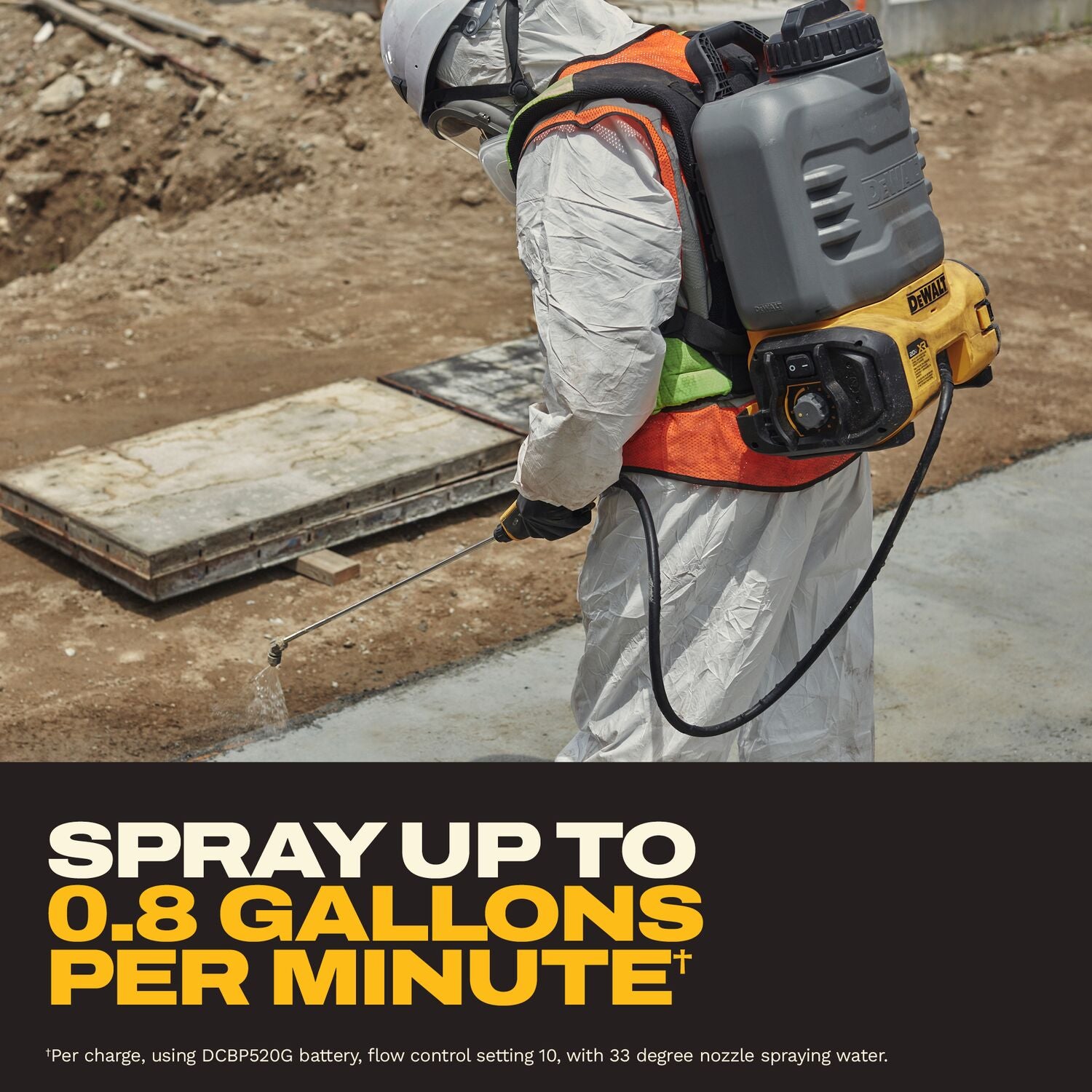 DeWALT DCCS1100GH1 20V MAX XR Concrete Chemical Sprayer 5.0Ah Kit