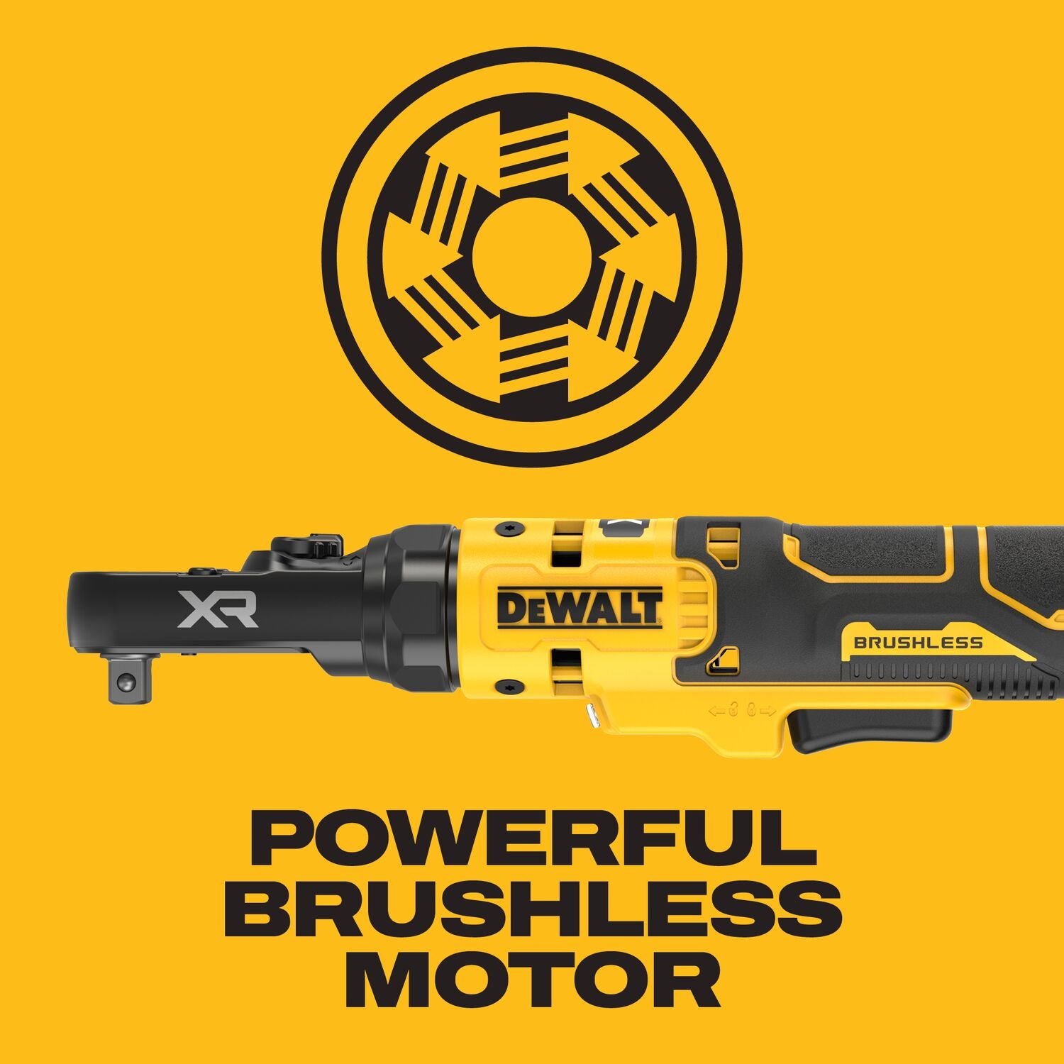DeWALT DCF520B 20V MAX XR Brushless 1/4-in. & 3/8-in. Sealed Head Ratchet, Tool Only