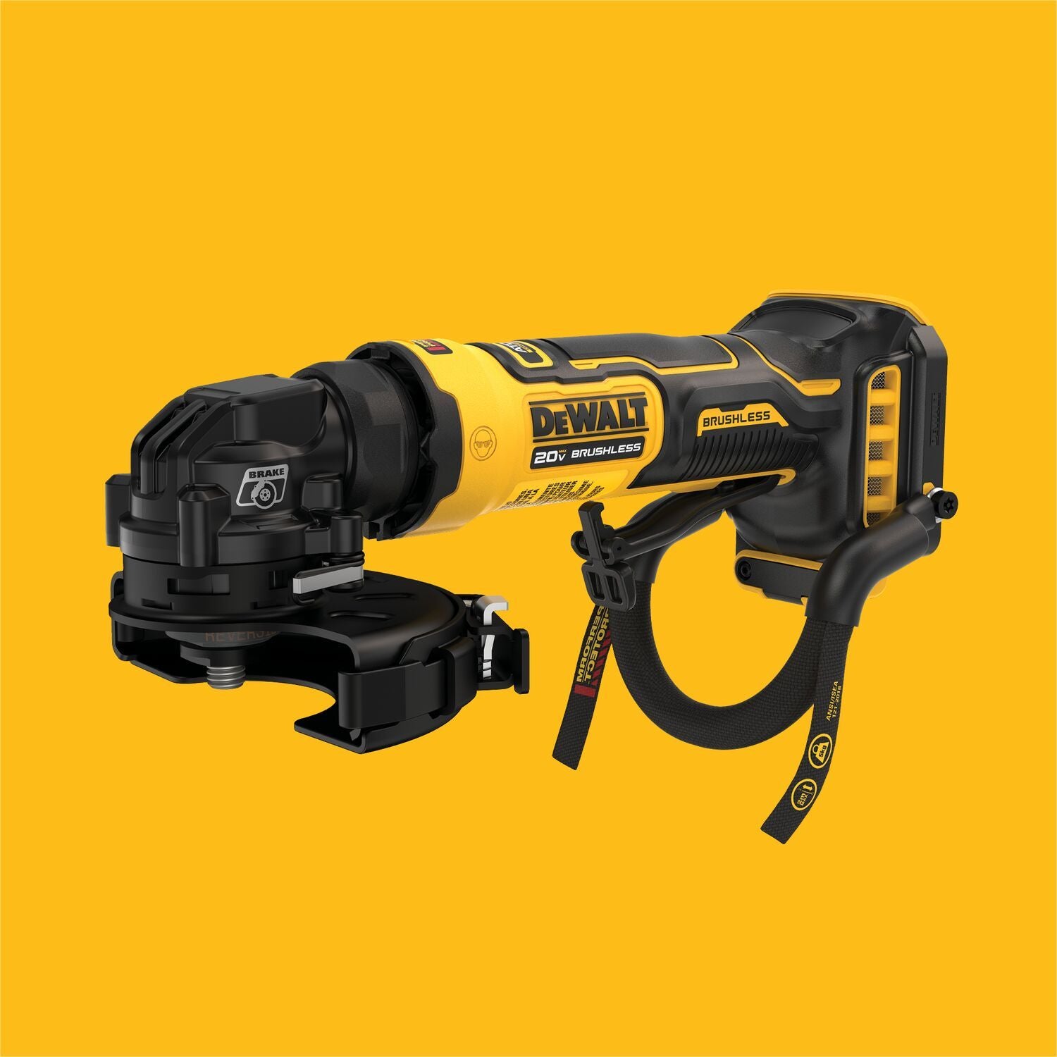 DeWALT DCG400BLR ATOMIC 20V MAX 4-in. Angle Grinder with Lanyard Ready Attachment Point, Tool Only