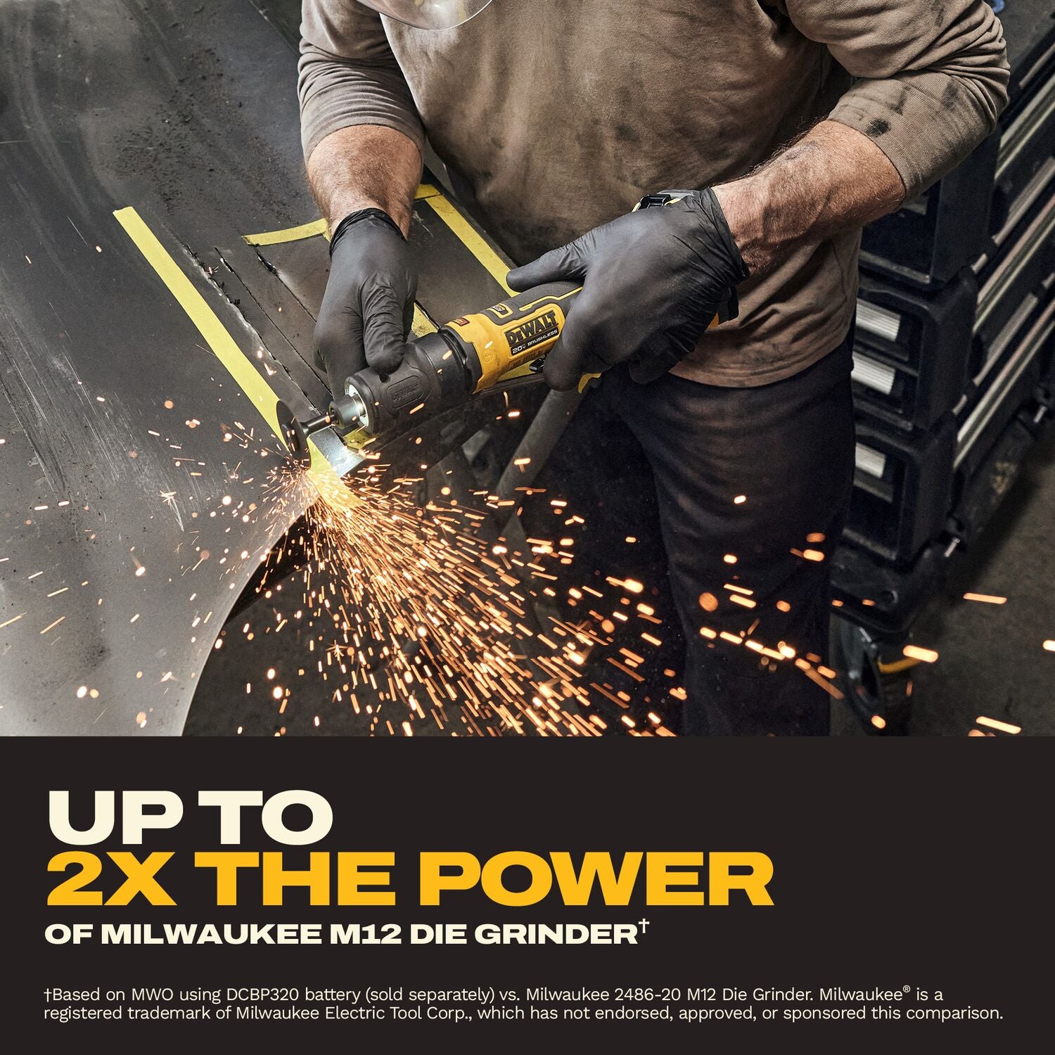 DeWALT DCG420E2 20V MAX ATOMIC Die Grinder 1.7Ah XR POWERSTACK Kit