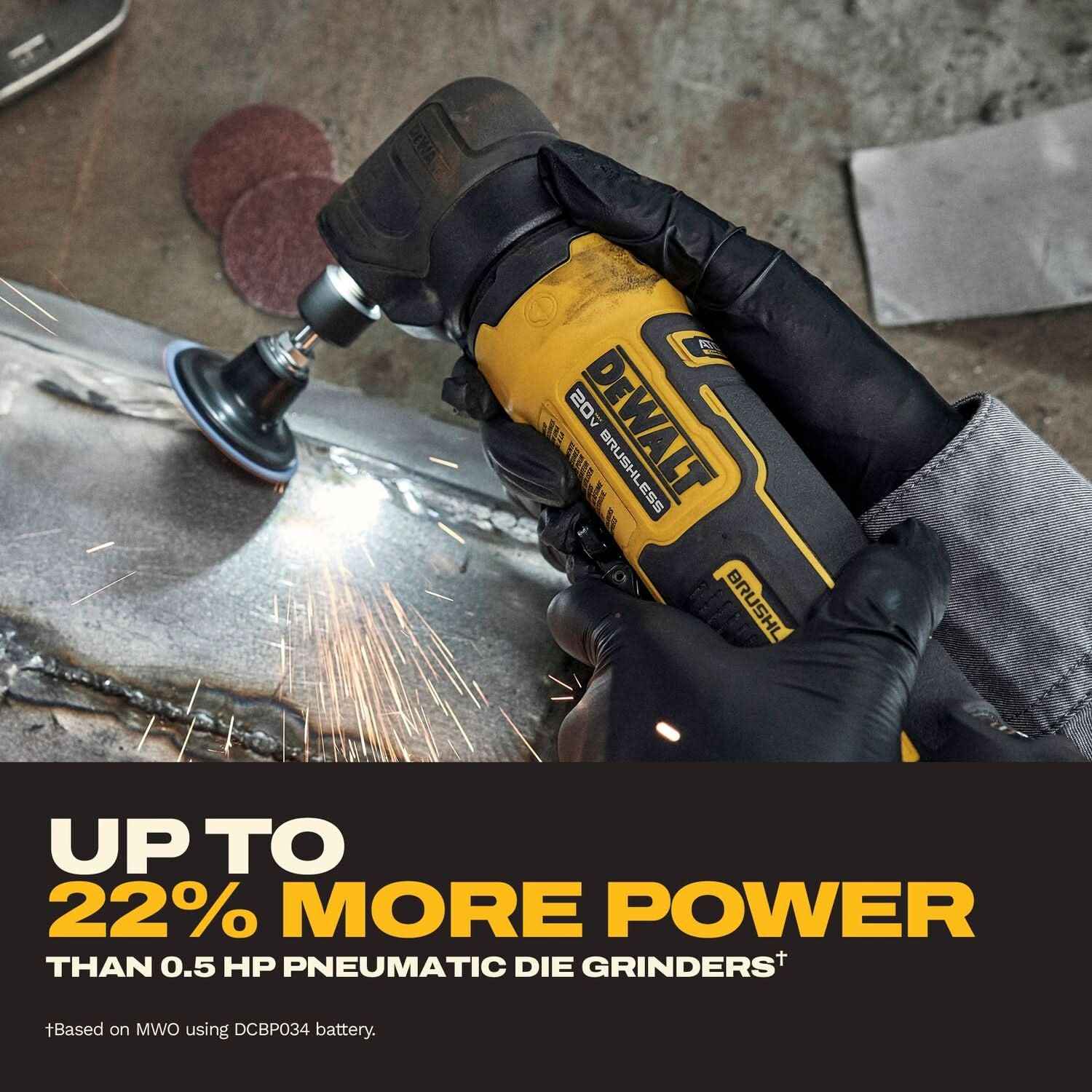 DeWALT DCG422E2 ATOMIC 20V MAX Right Angle Die Grinder 1.7Ah Kit with XR POWERSTACK