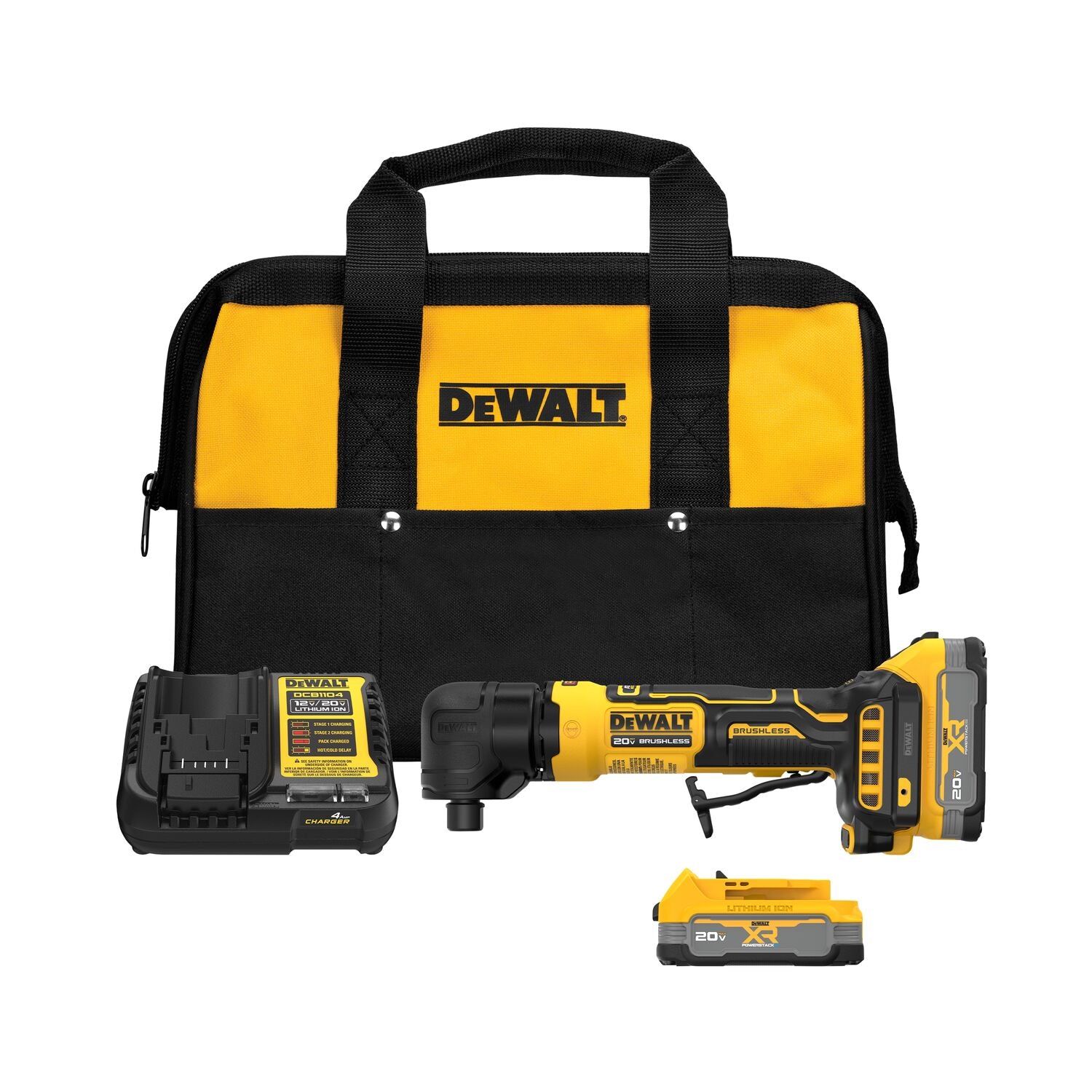 DeWALT DCG422E2 20V MAX ATOMIC Right Angle Die Grinder 1.7Ah XR POWERSTACK Kit