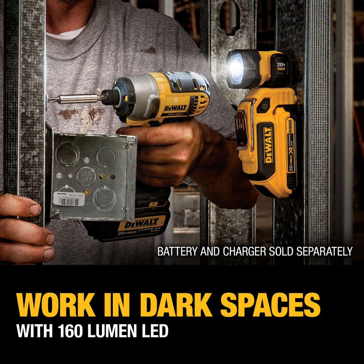 DEWALT DCL044 20V MAX LED Handheld Worklight