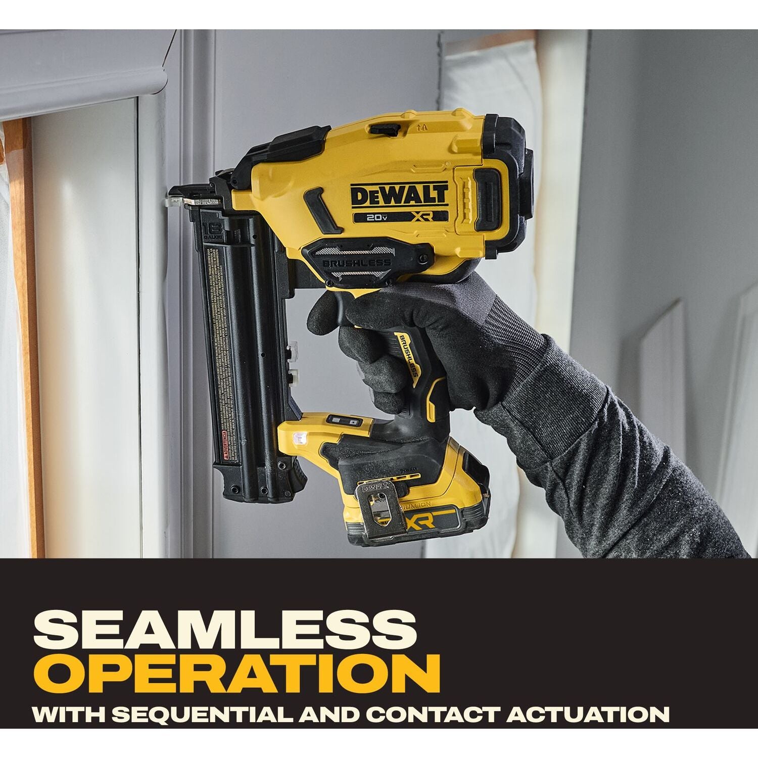 DeWALT DCN210E1 20V MAX XR 18Ga Brad Nailer Powerstack 1.7Ah Kit
