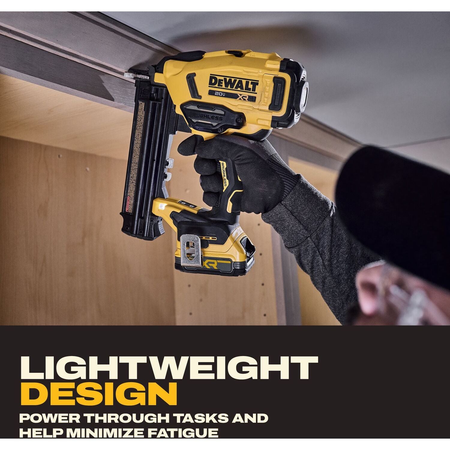 DeWALT DCN210E1 20V MAX XR 18Ga Brad Nailer Powerstack 1.7Ah Kit