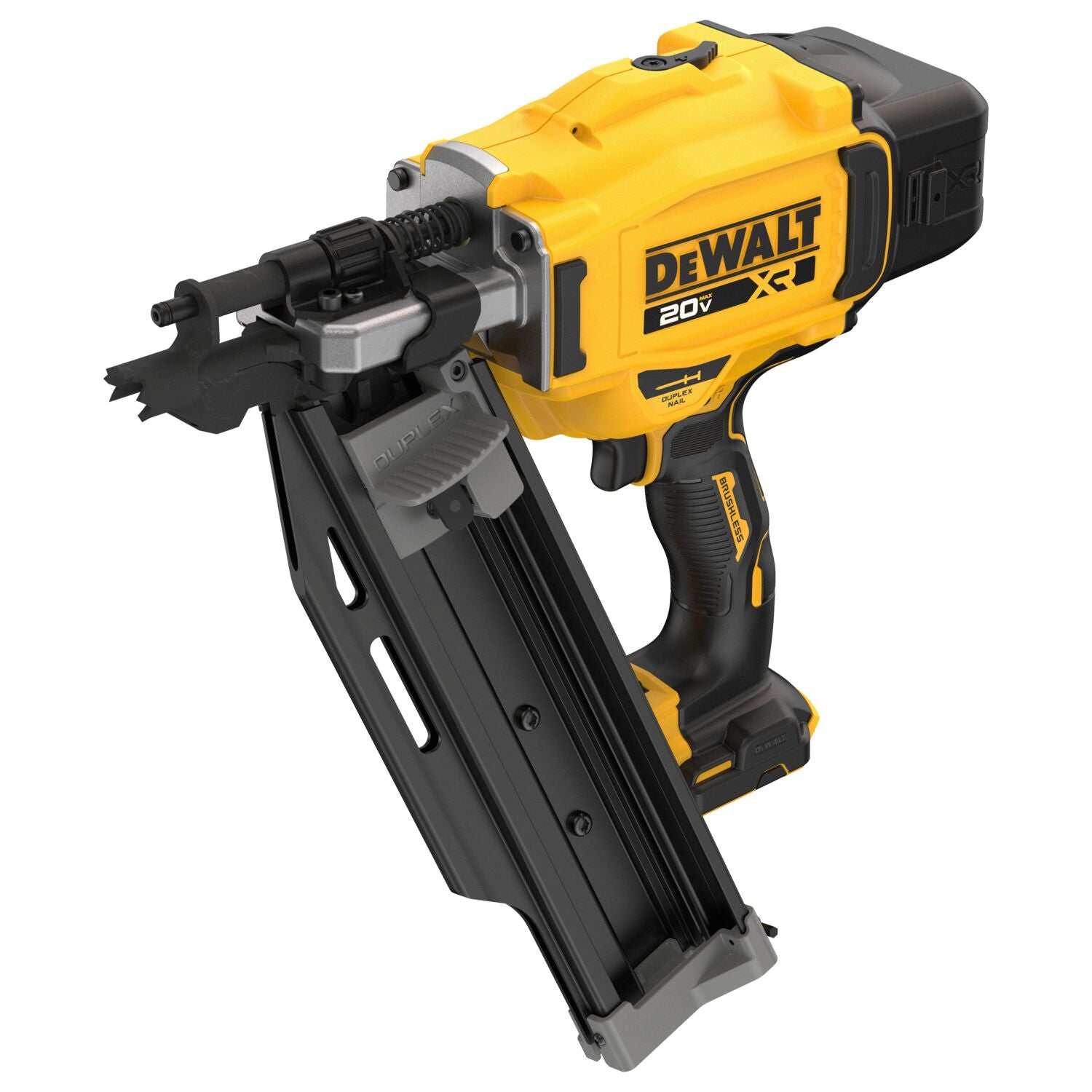 DeWALT DCN910B 20V MAX XR Brushless 21-Degree Plastic Collated Duplex Nailer, Tool Only
