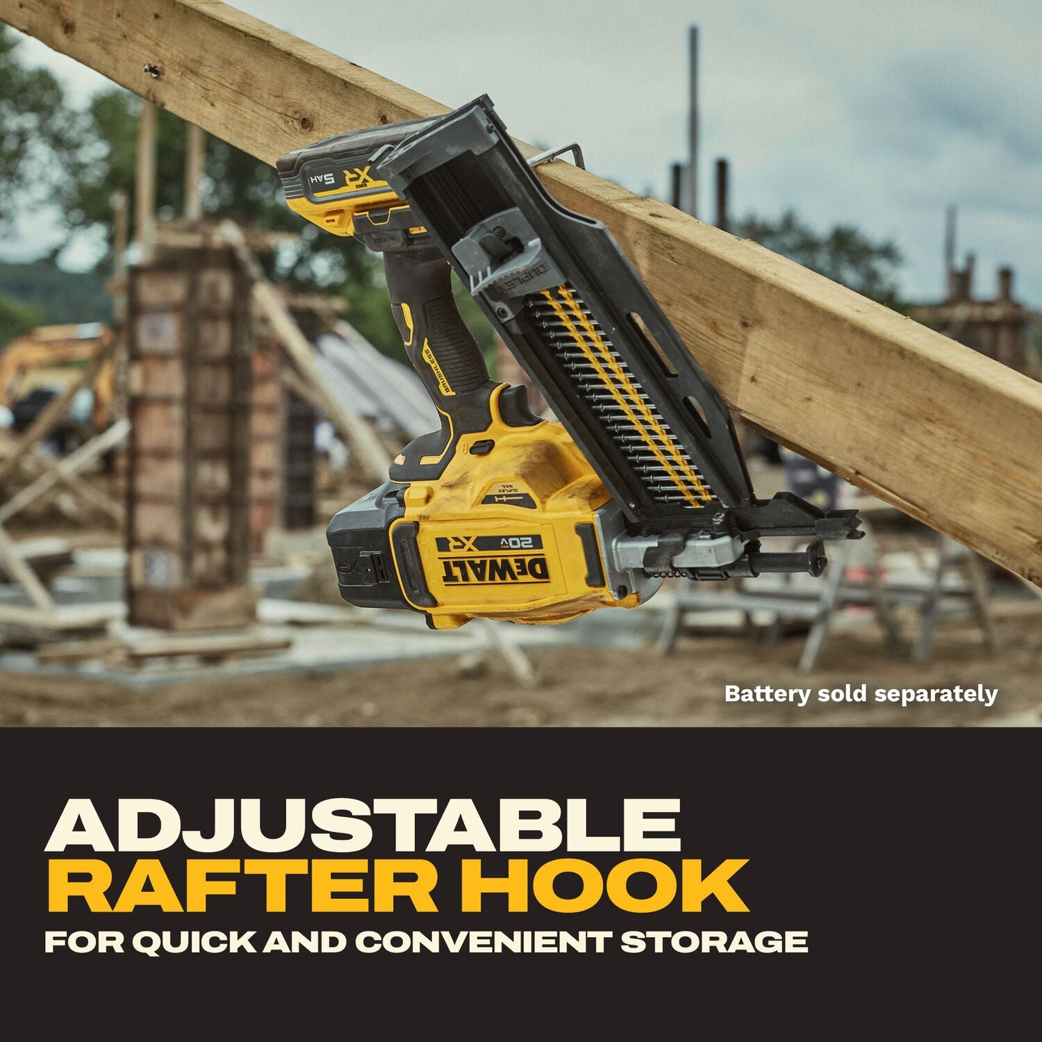 DeWALT DCN910B 20V MAX XR Brushless 21-Degree Plastic Collated Duplex Nailer, Tool Only