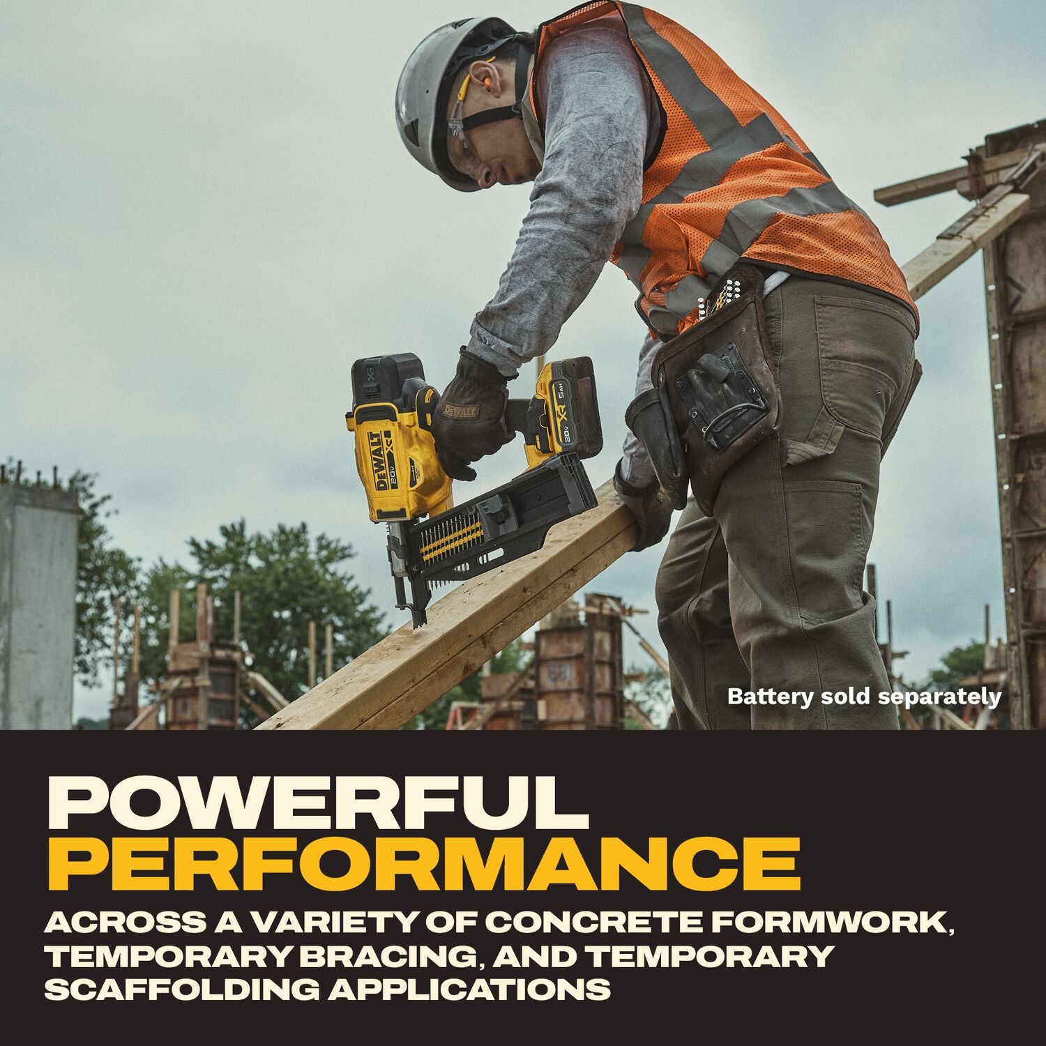 DeWALT DCN910B 20V MAX XR Brushless 21-Degree Plastic Collated Duplex Nailer, Tool Only