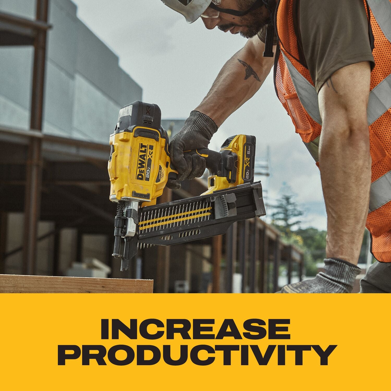 DeWALT DCN910B 20V MAX XR Brushless 21-Degree Plastic Collated Duplex Nailer, Tool Only