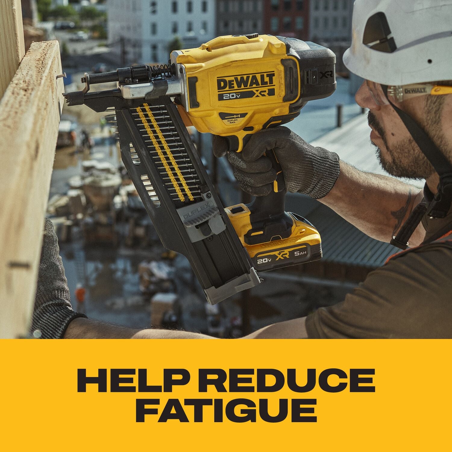 DeWALT DCN910B 20V MAX XR Brushless 21-Degree Plastic Collated Duplex Nailer, Tool Only