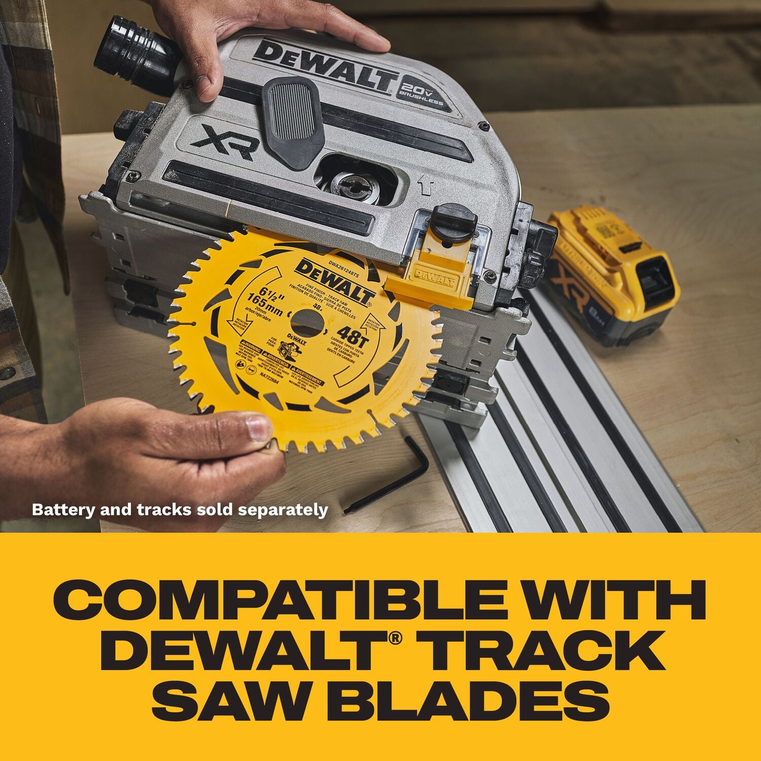 DEWALT 20V XR Cordless 6-1/2-in Track Saw, Tool-Only (DCS525B)