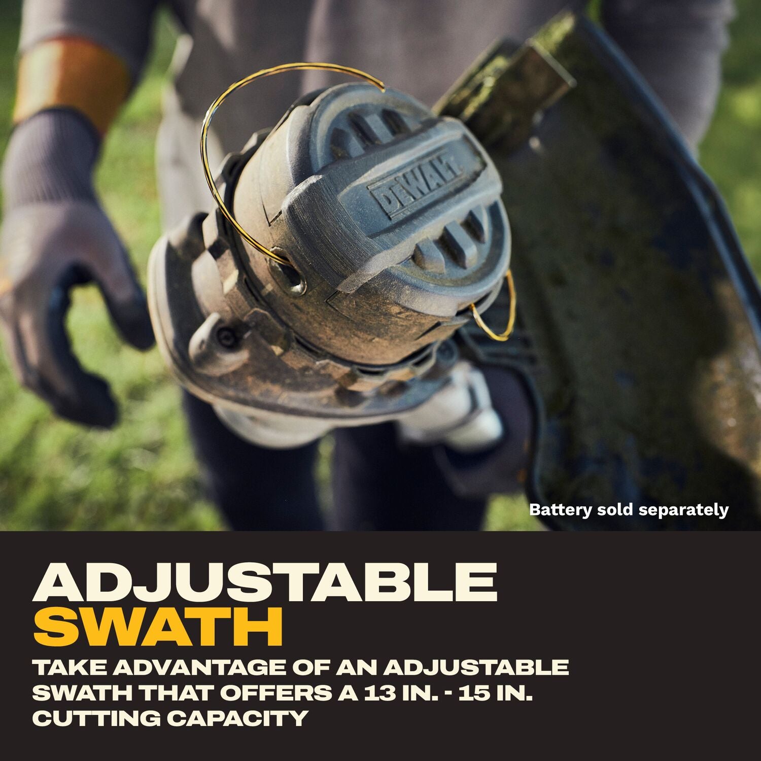 DeWALT DCST926B 20V MAX Brushless Cordless Foldable String Trimmer, Tool Only