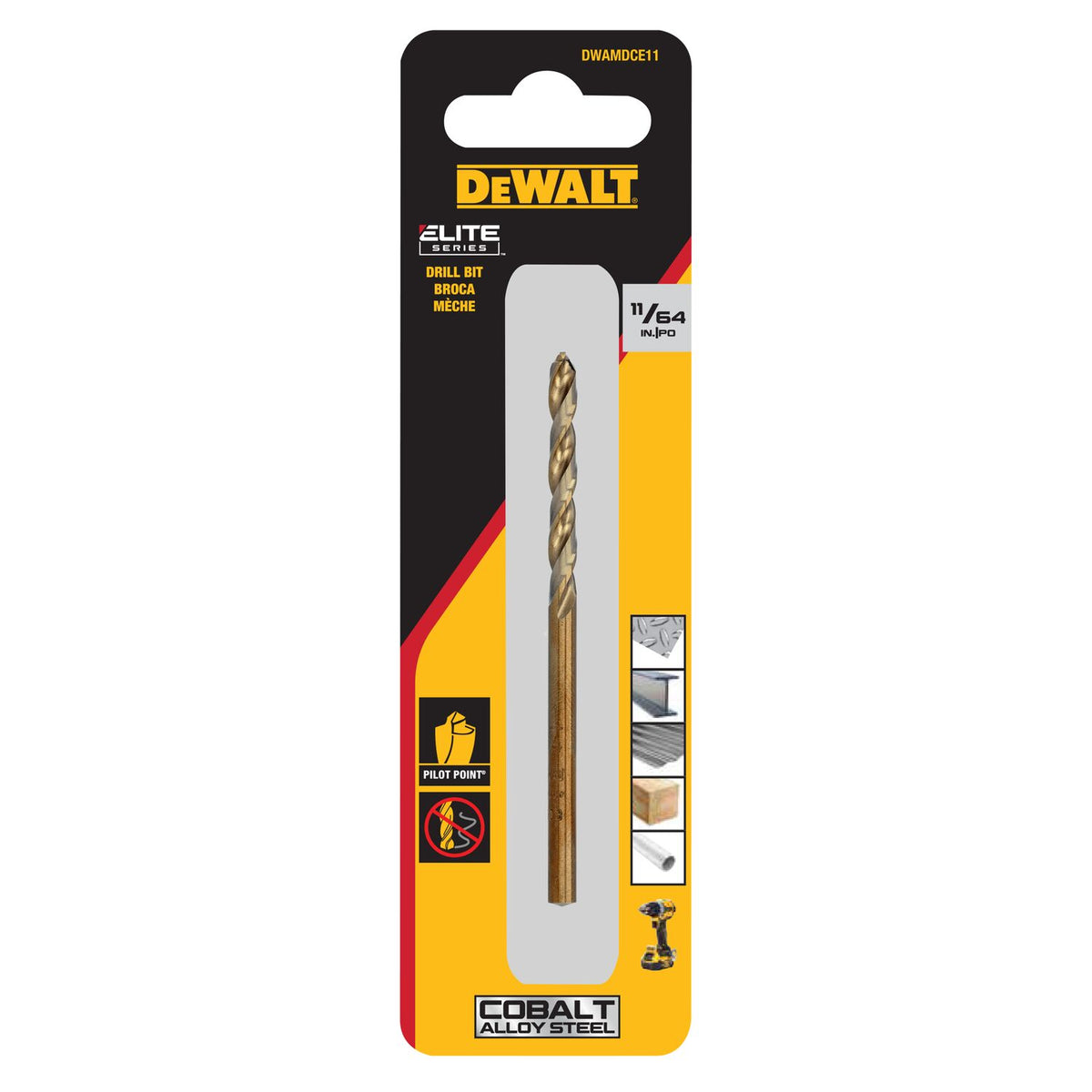 DeWALT DWAMDCE11 11/64-in. ELITE SERIES Cobalt Drill Bit