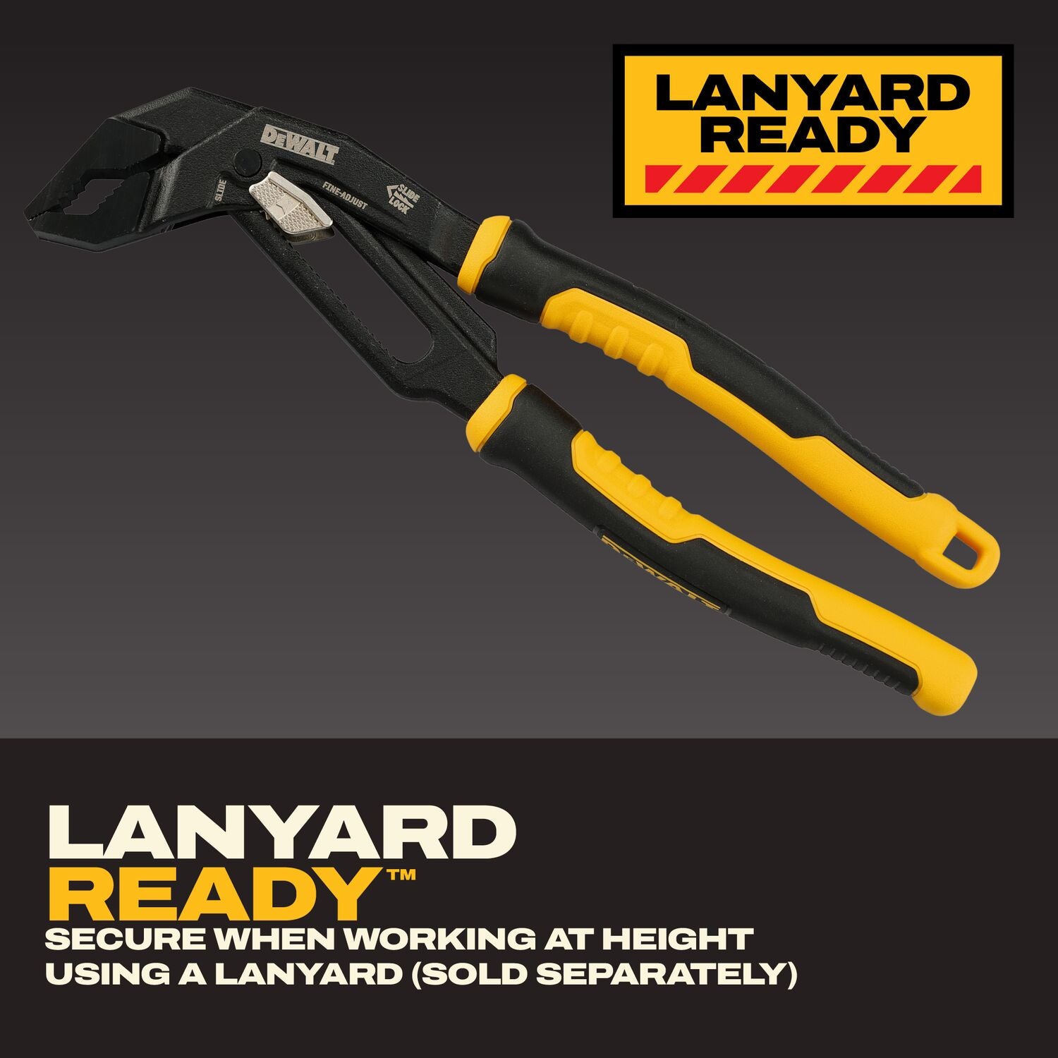 DeWALT DWHT82821 10-in. Slidelock V-Jaw Pliers