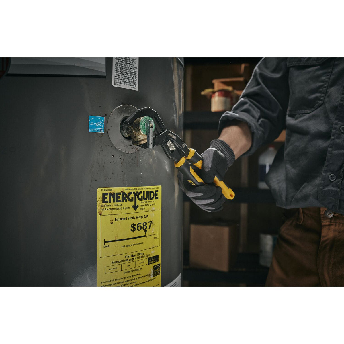 DeWALT DWHT82823 12-in. Slidelock V-Jaw Pliers