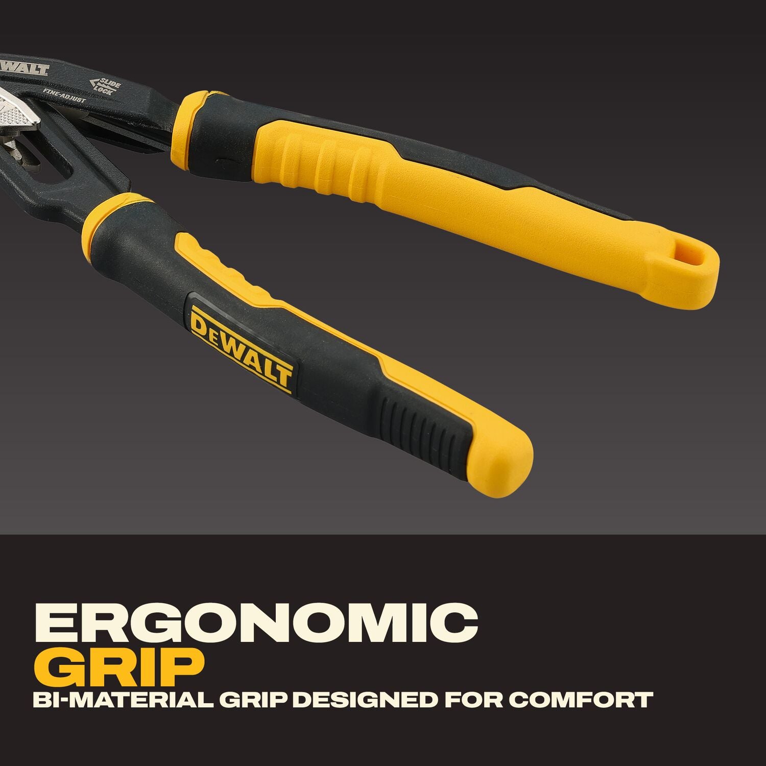 DeWALT DWHT82824 Slidelock 8-in. and 10-in. V-Jaw Plier, 2-Pack