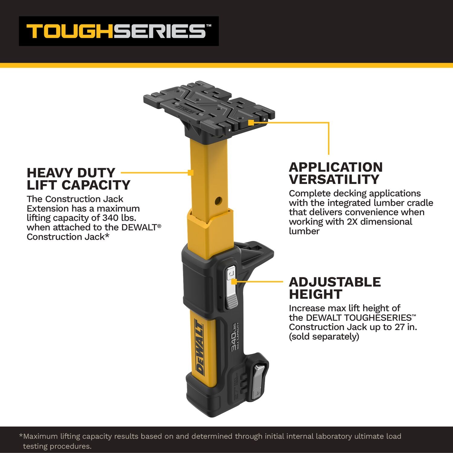 DeWALT DWHT83554 ToughSeries Construction Jack Extension – Tool Nut