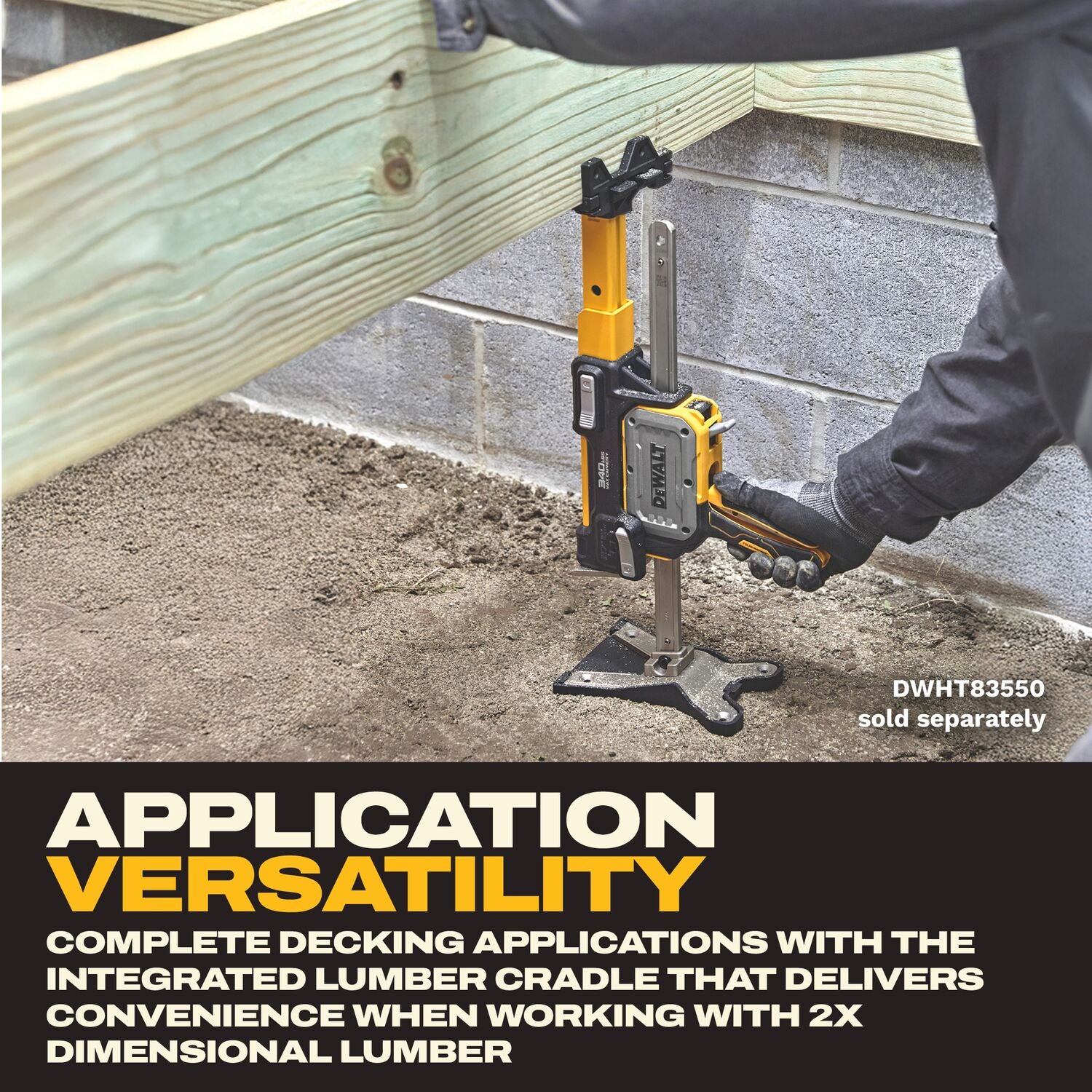 DeWALT DWHT83554 ToughSeries Construction Jack Extension – Tool Nut