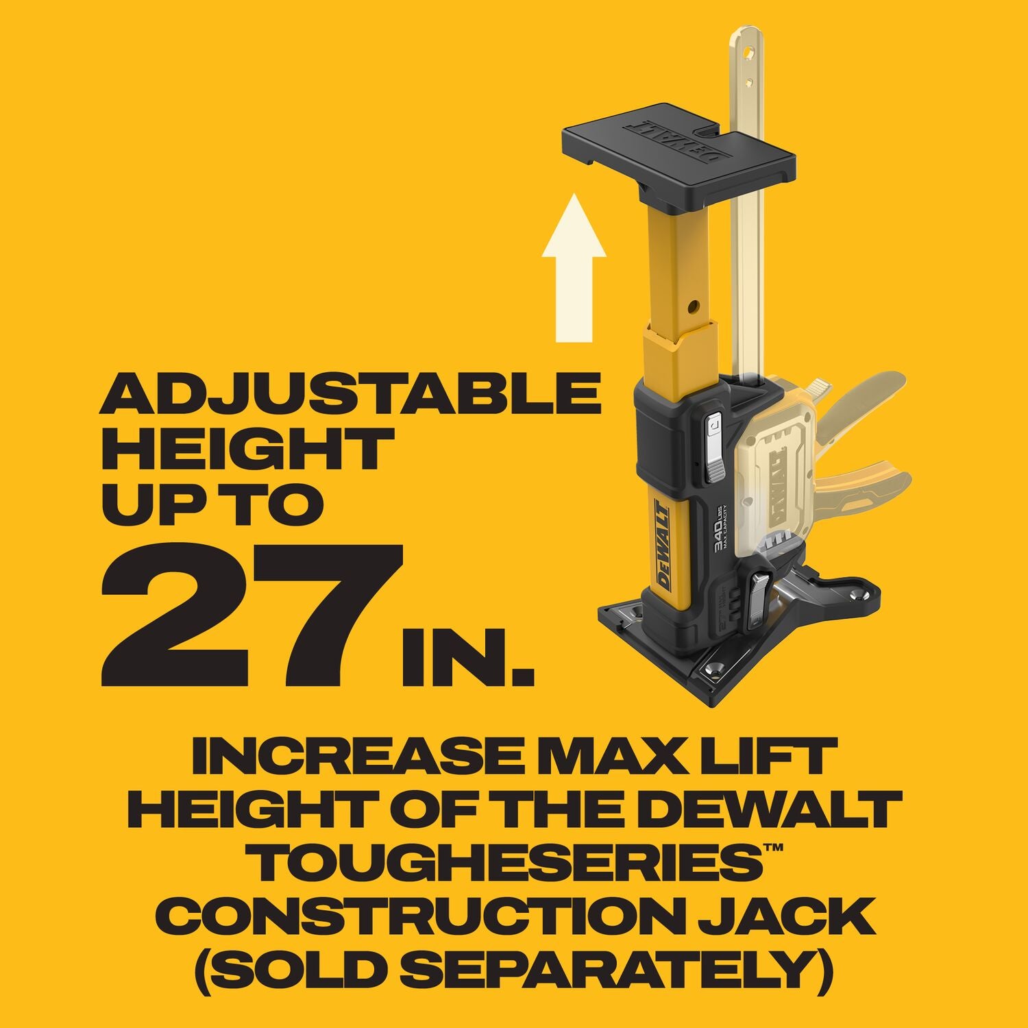 DeWALT DWHT83554 ToughSeries Construction Jack Extension – Tool Nut