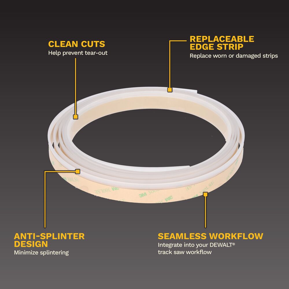 DEWALT TrackSaw Anti-Splinter Edge Strip (DWS5069)