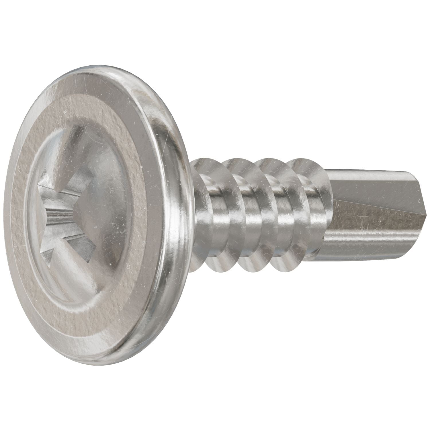 Simpson Strong-Tie F08T056KDB Self-Drilling Wire-Lath Modified Truss-Head Screw,  #8 x 9/16-in. Type 410, 8000-Pack