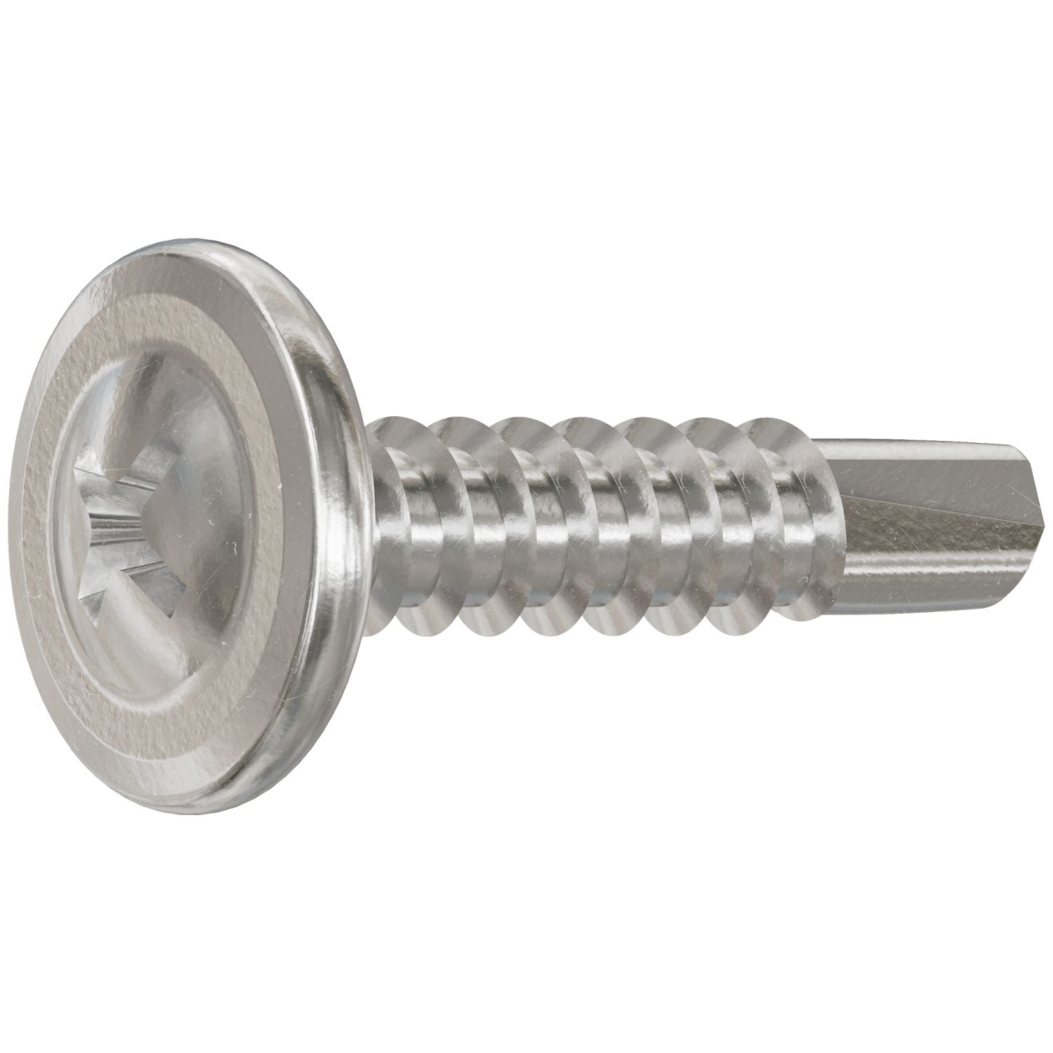 Simpson Strong-Tie F08T075KDB Self-Drilling Wire-Lath Modified Truss-Head Screw,  #8 x 3/4-in. Type 410, 6000-Pack
