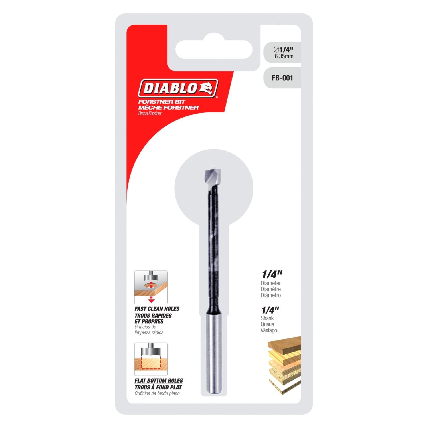 Diablo FB-001 1/4 Inch Forstner Bit
