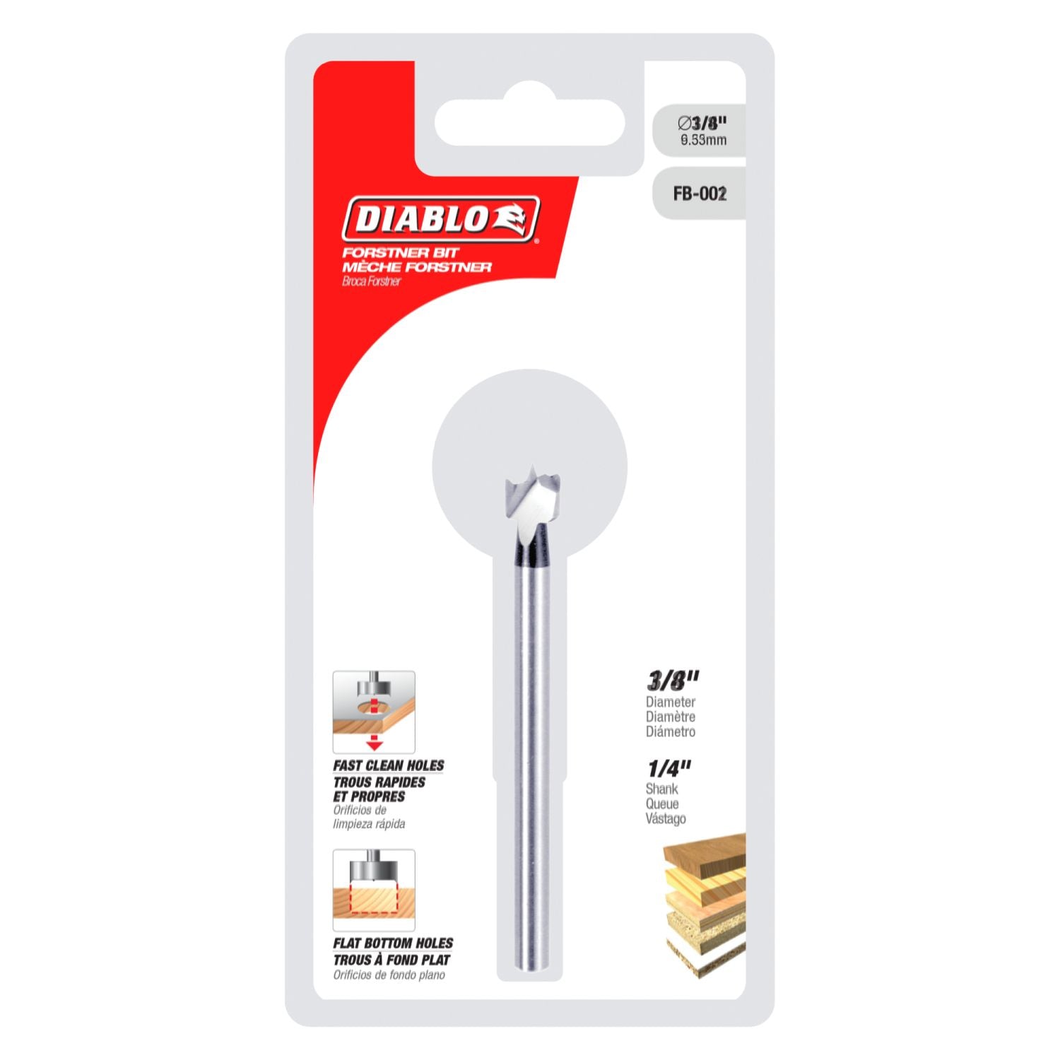 Diablo FB-002 3/8" Diablo Forstner Bit