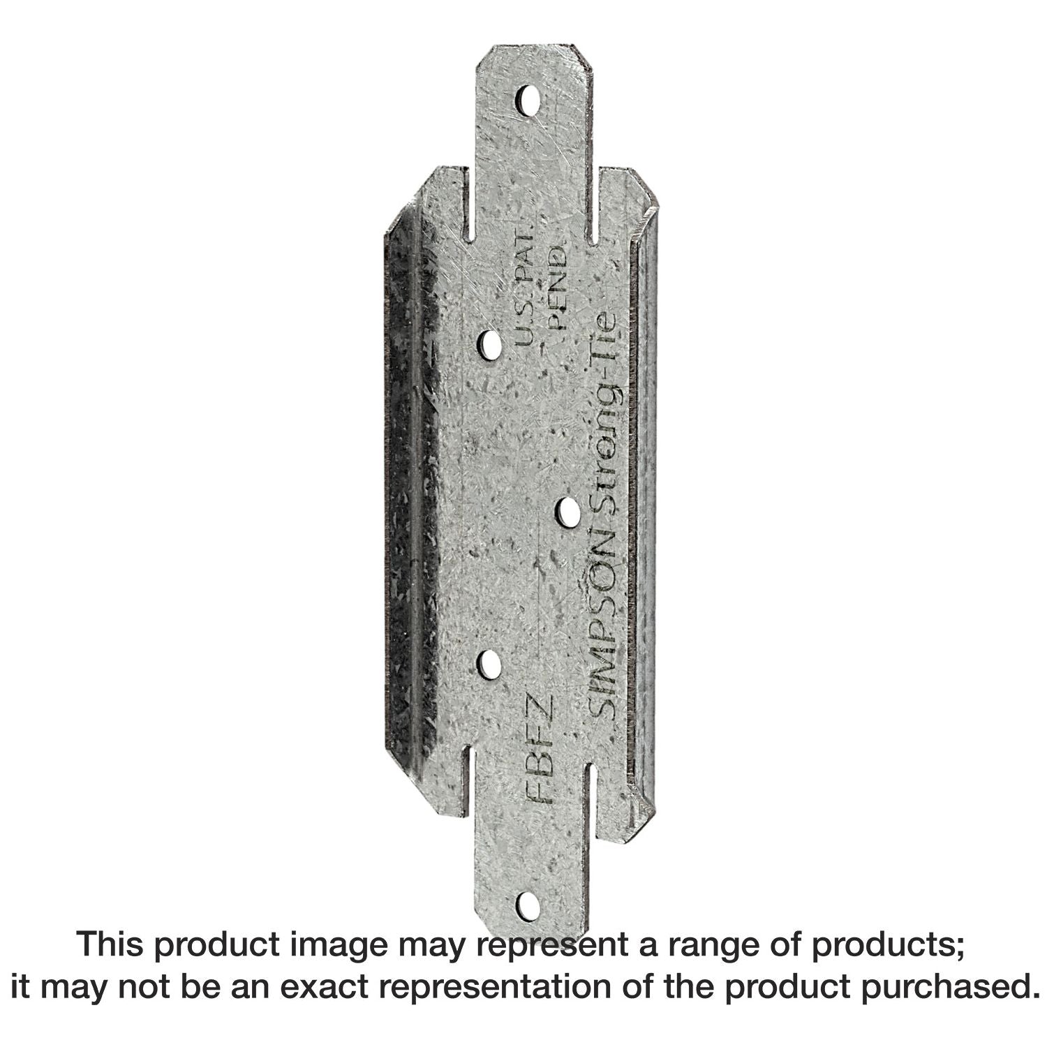 Simpson Strong-Tie FBFZ FBFZ ZMAX Galvanized Flat Rail Fence Bracket for 2x4