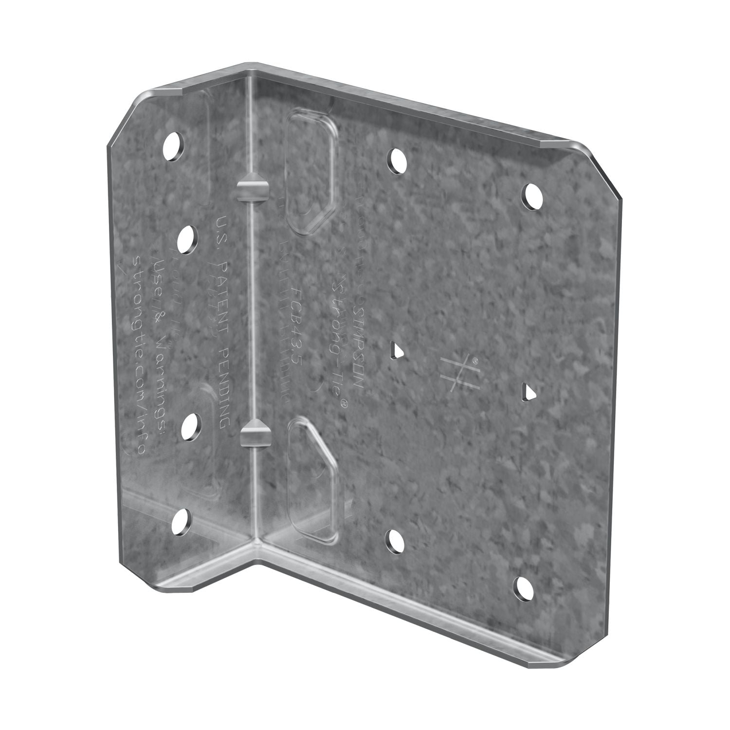 Simpson Strong-Tie FCB43.5-R25 FCB 3-1/2-in. Bypass Framing Fixed-Clip Connector, 25-Pack