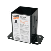Simpson Strong-Tie E-Z Base Black Powder-Coated Post Base for 4x4 (FPBB44)