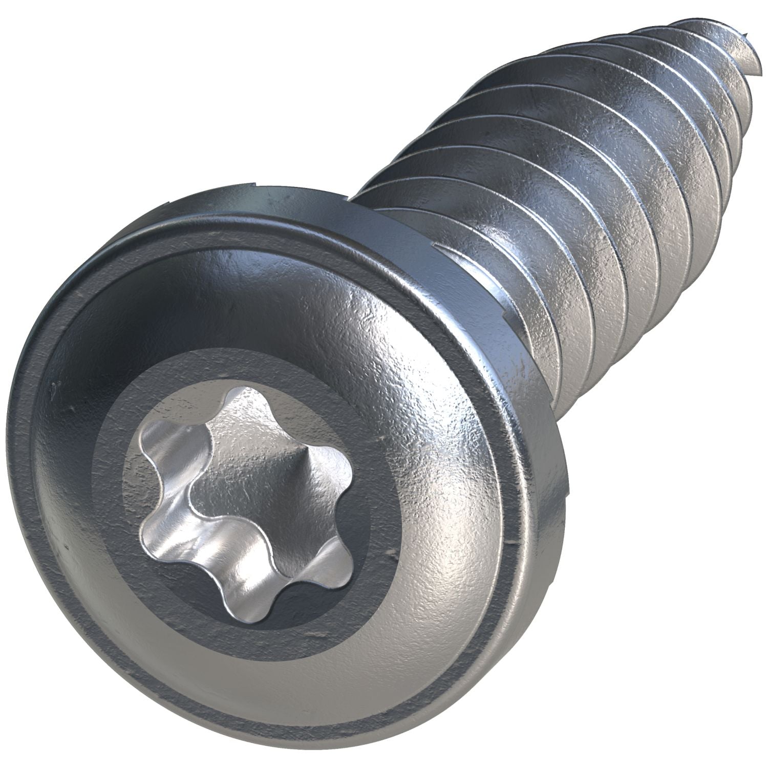 Simpson Strong-Tie FPH34B1018-5K FPH Flat Pan-Head Screw,  #10 x 3/4-in. T20, Clear Zinc, 5000-Pack