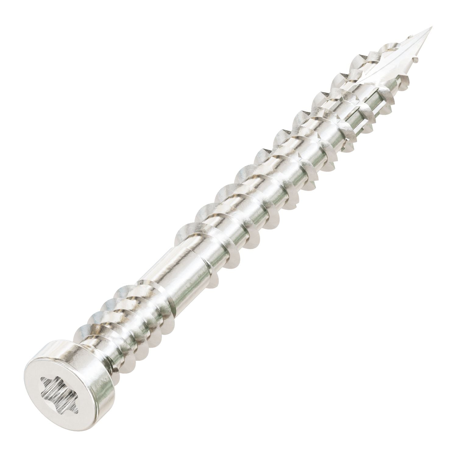 Simpson Strong-Tie FT07112T500 Finish Trim Screw,  #7 x 1-1/2-in. T10, Trim-Head, Type 316, 500-Pack